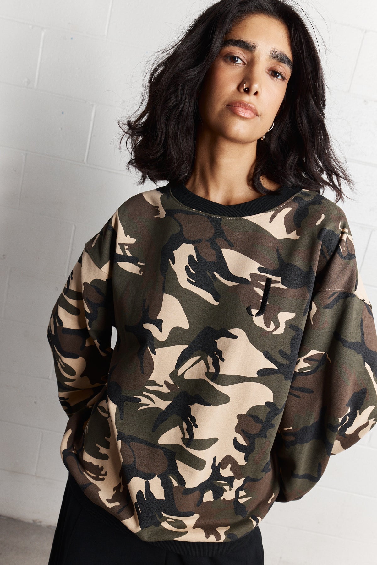 Manu | Camouflage Cotton Sweatshirt