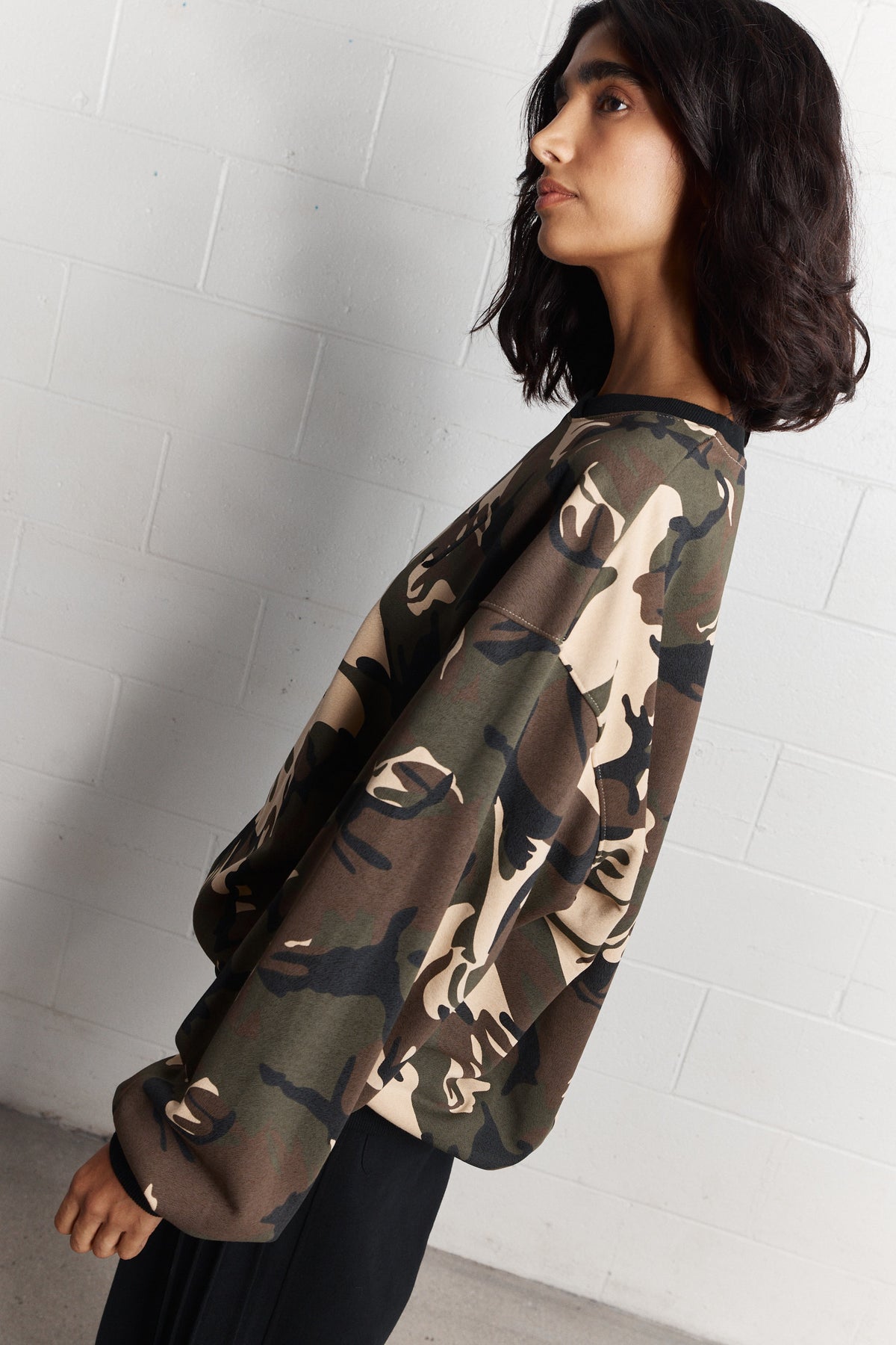 Manu | Camouflage Cotton Sweatshirt