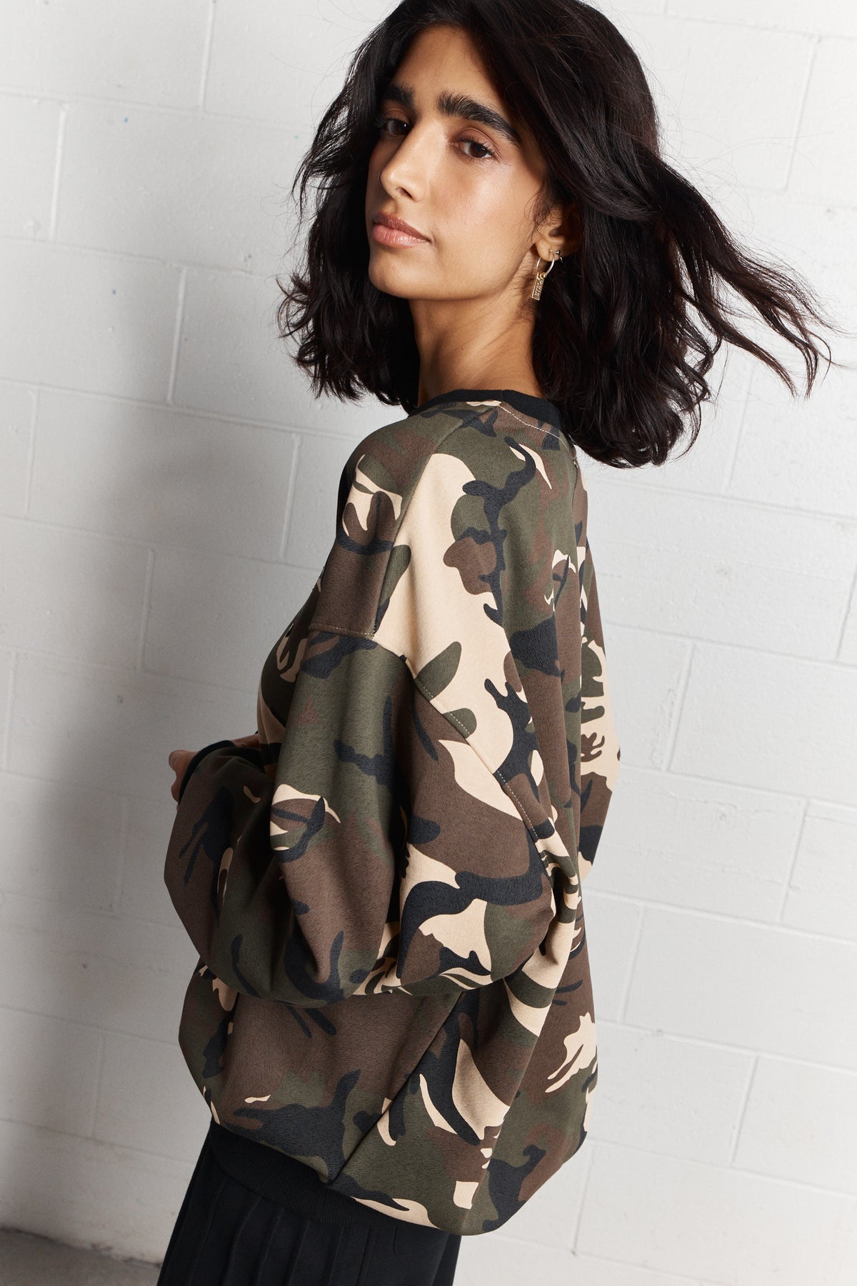 Manu | Camouflage Cotton Sweatshirt