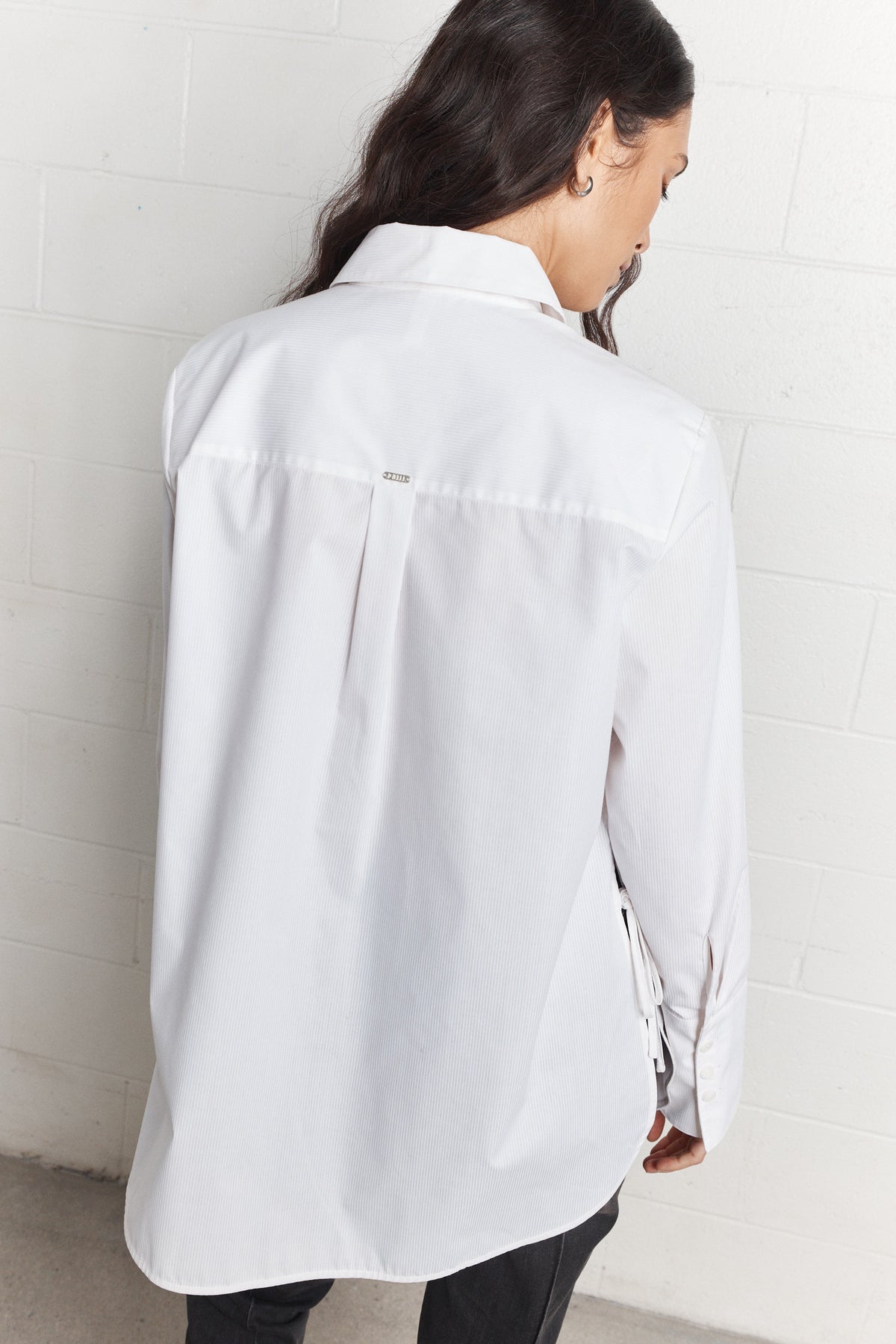 Sanji | Chemise ample crème à fines rayures