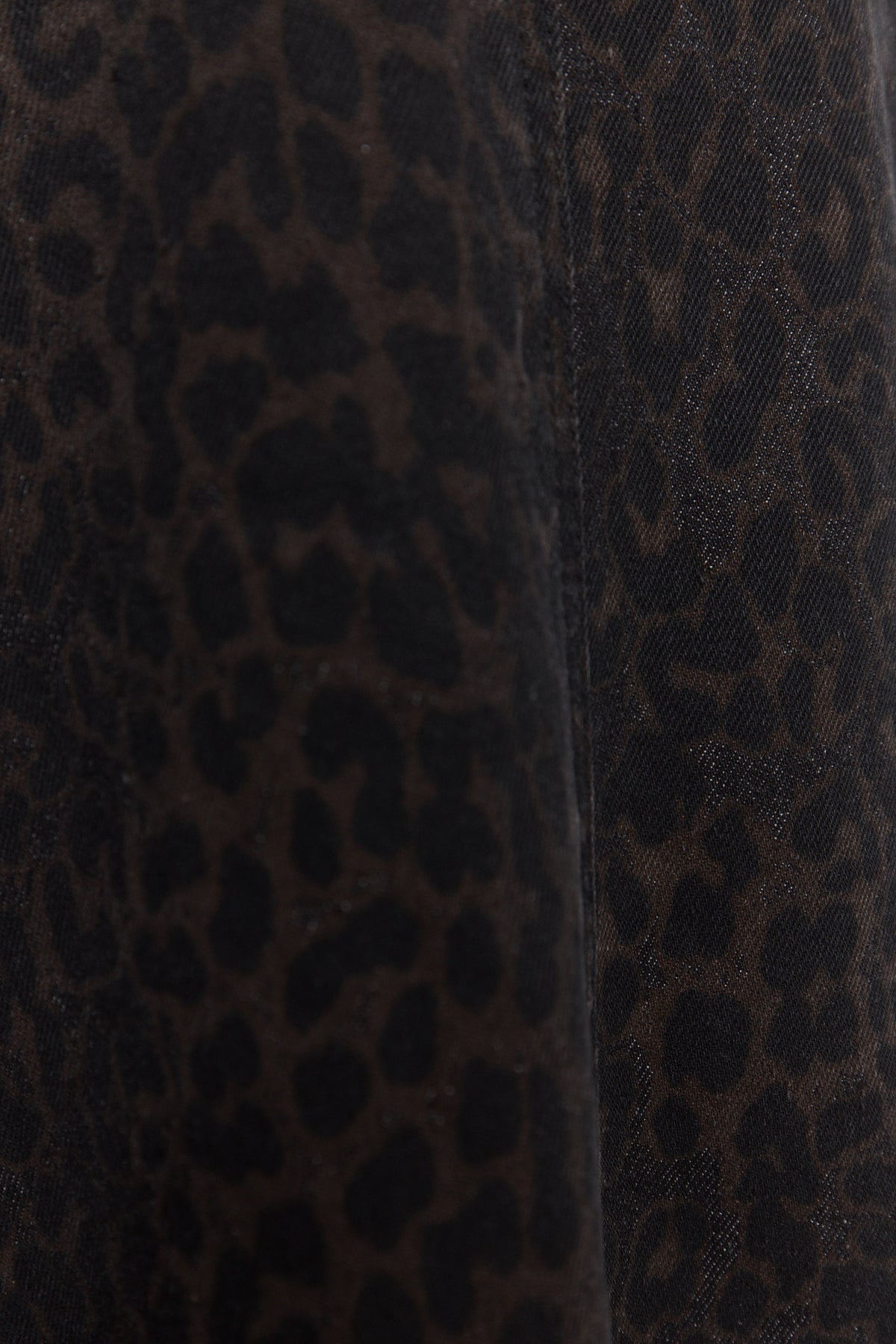 Durden | Jean léopard noir à jambe large