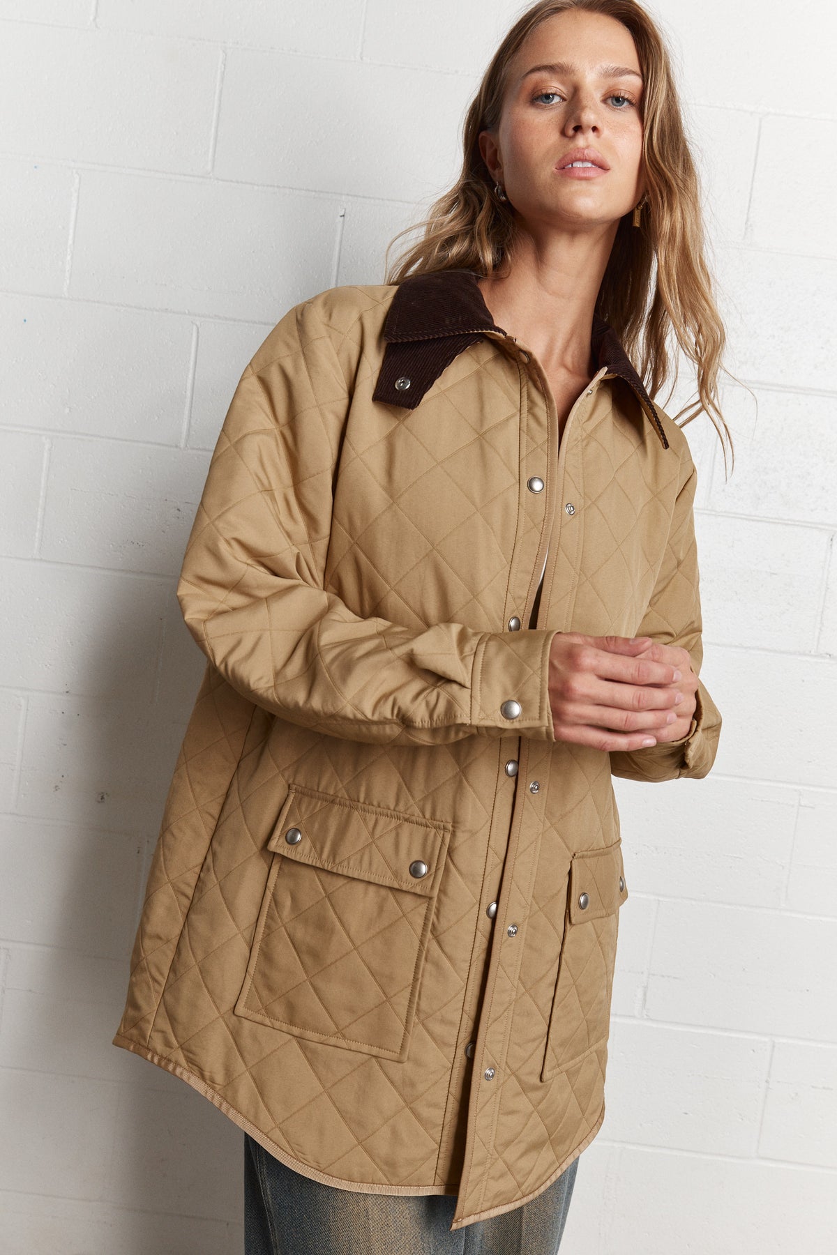 Albern | Veste matelassée camel