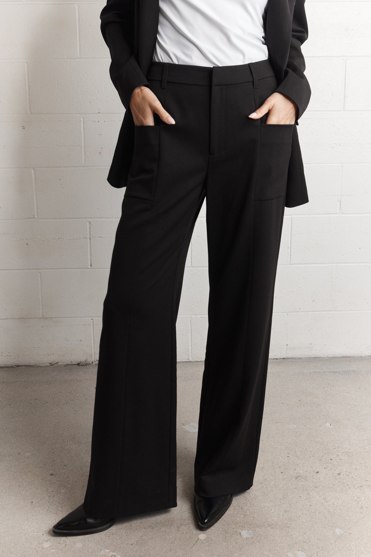 Katie | Pantalon large noir
