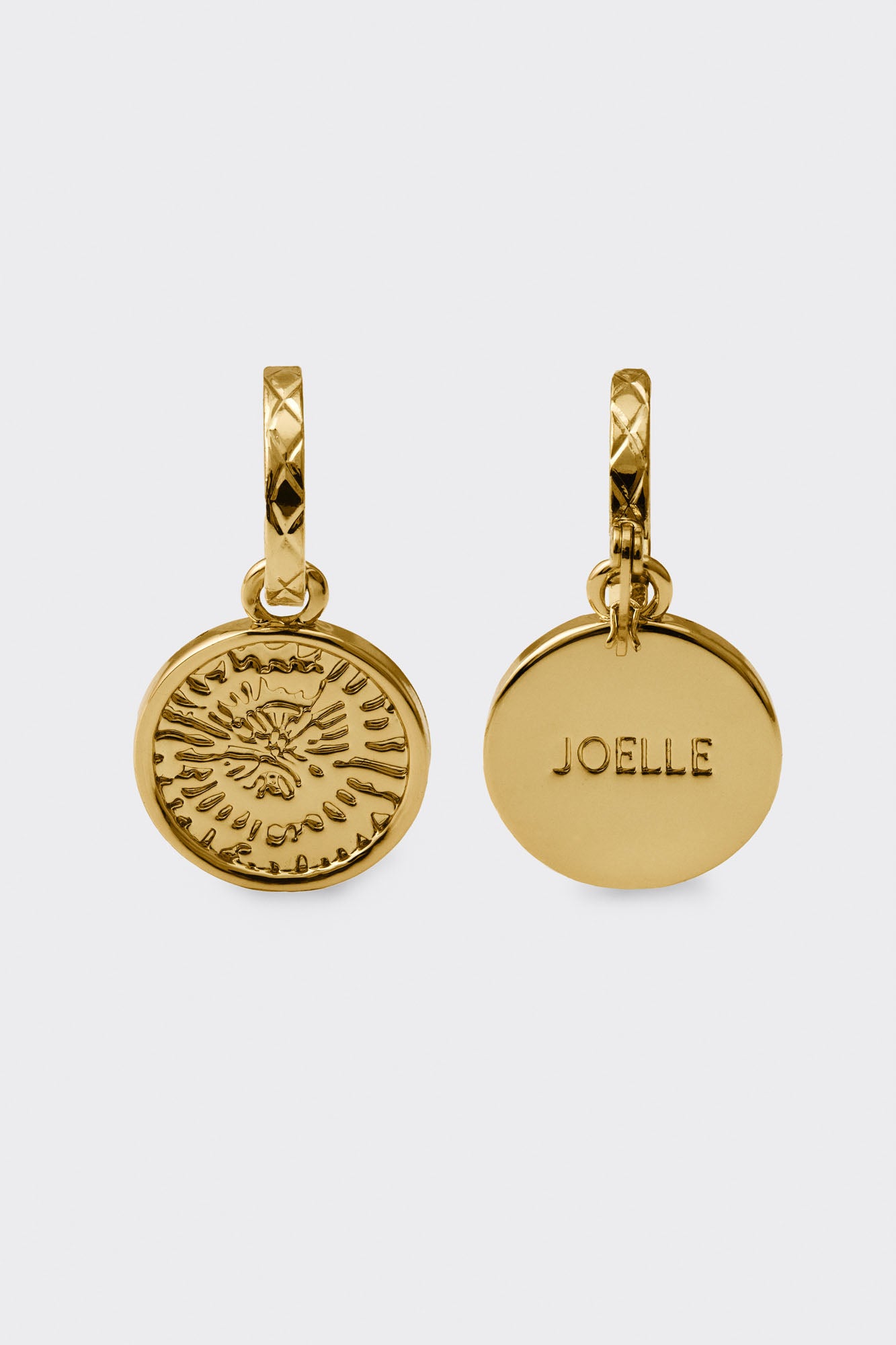Gold pendant earrings | Torqui