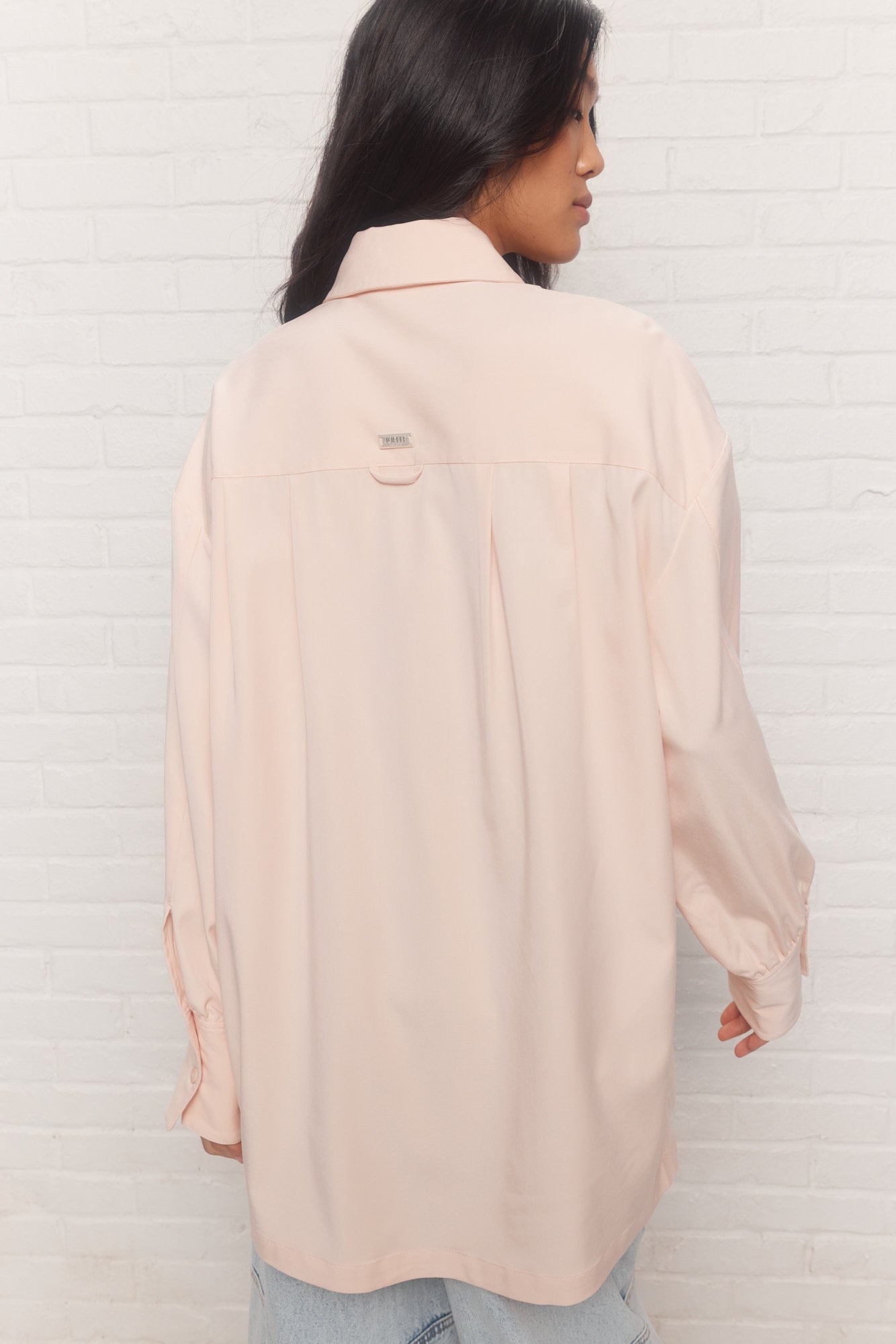 Gleam | Chemise rose à manches longues
