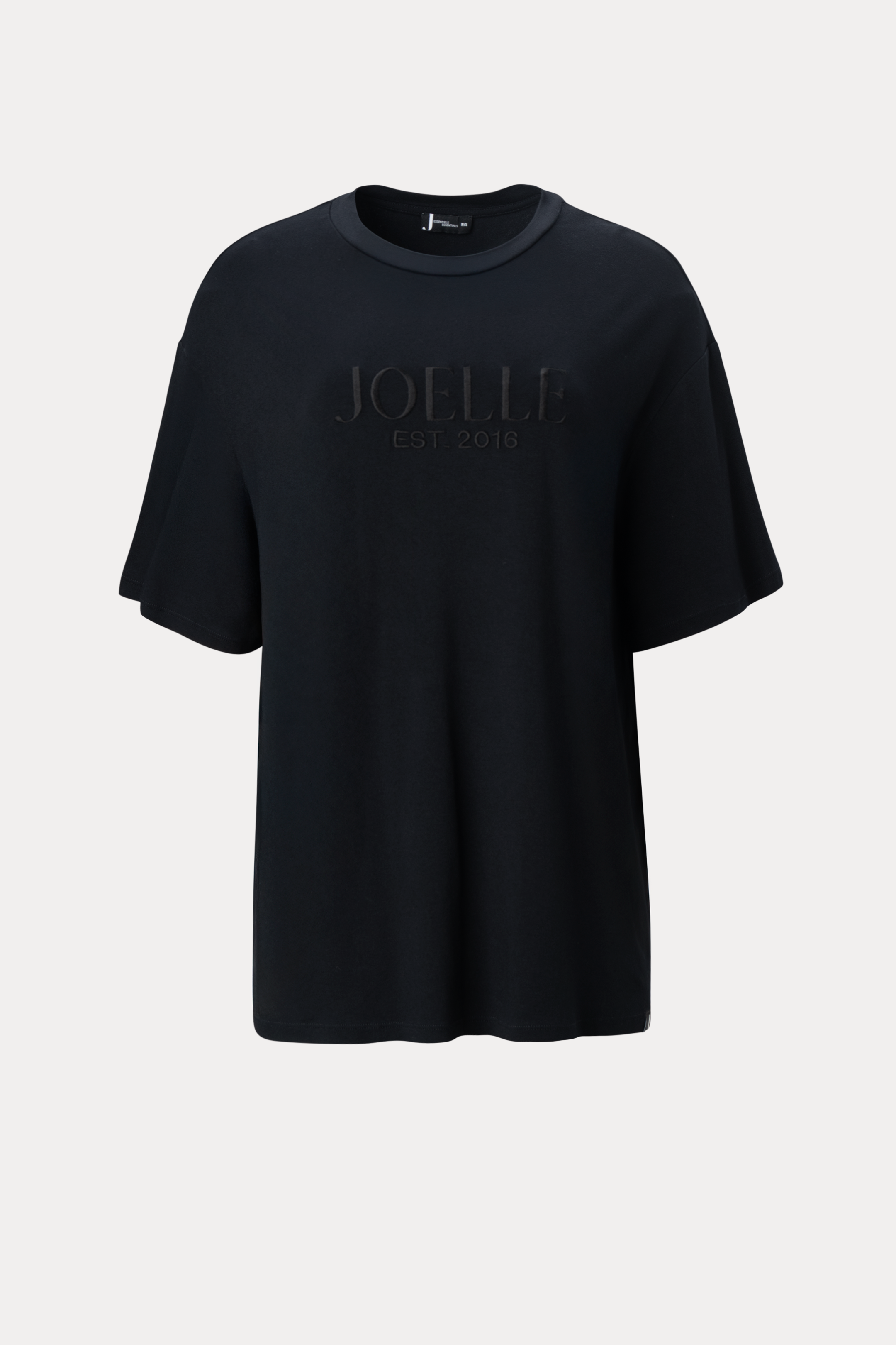 Black embroidered logo t-shirt | Laurenzo
