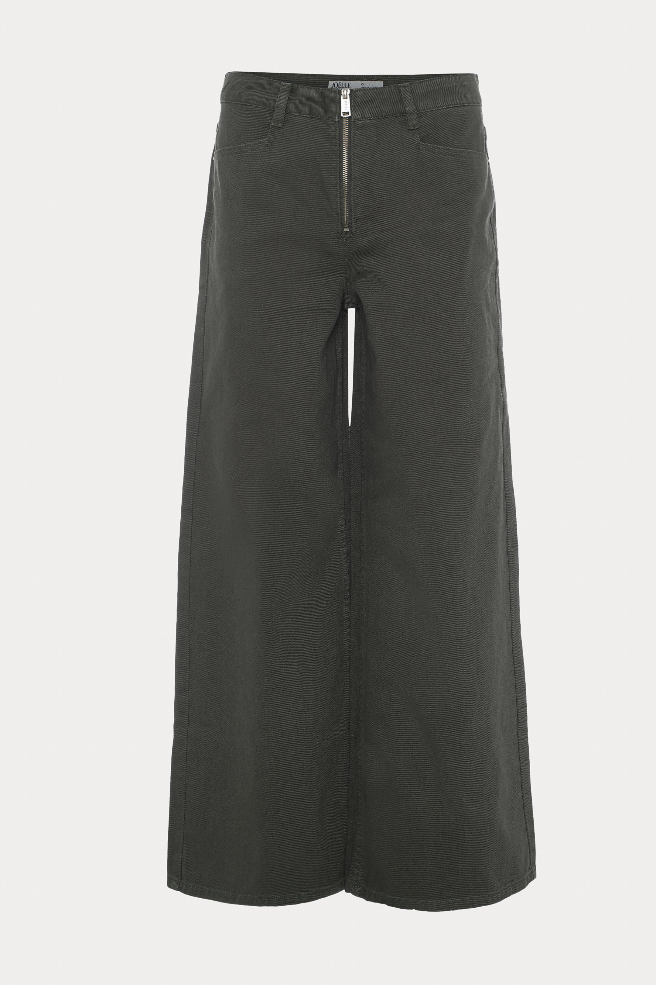 Rowen | Jeans large vert délavé