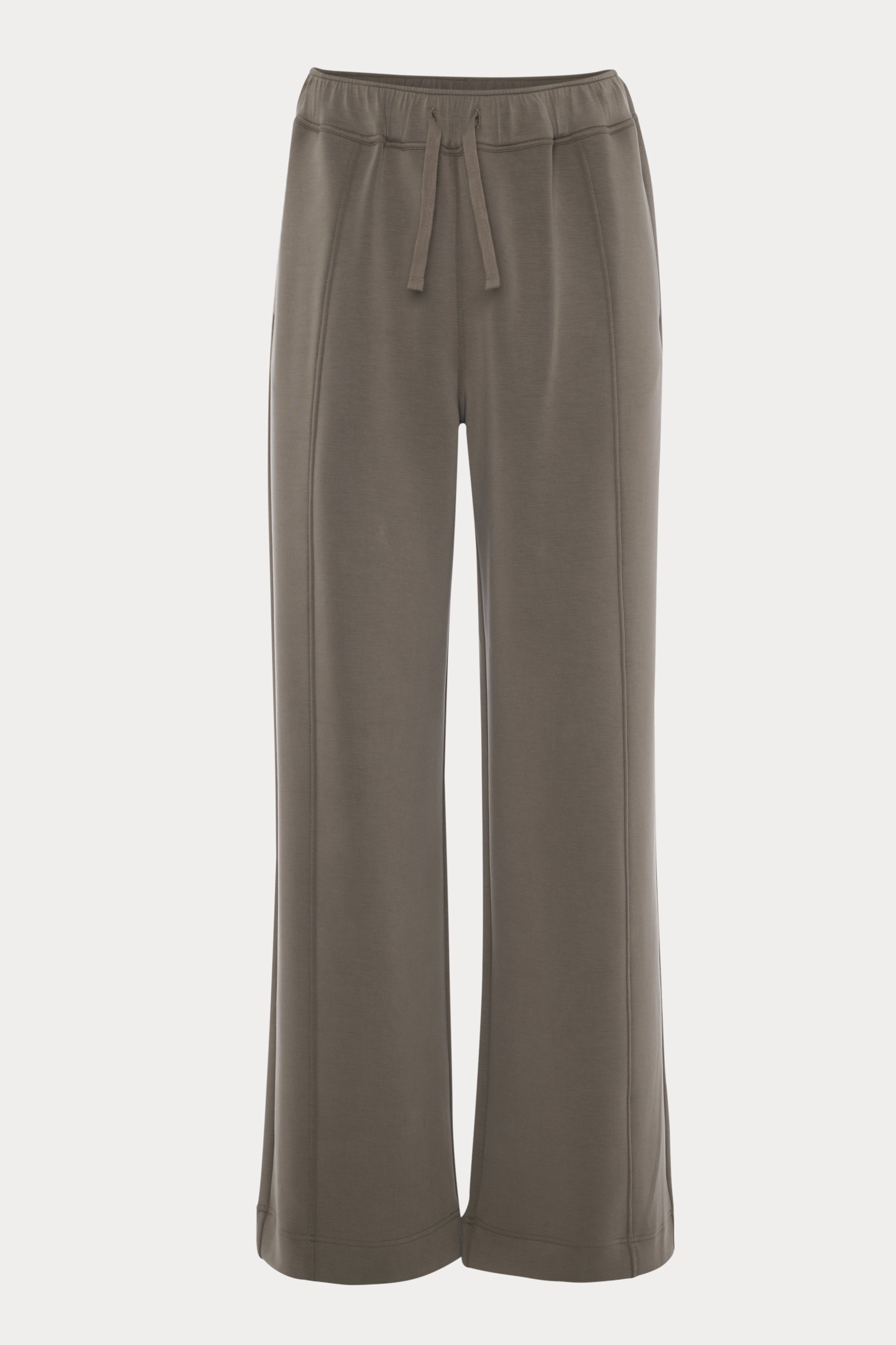 Evie | Pantalon brun à jambe ample