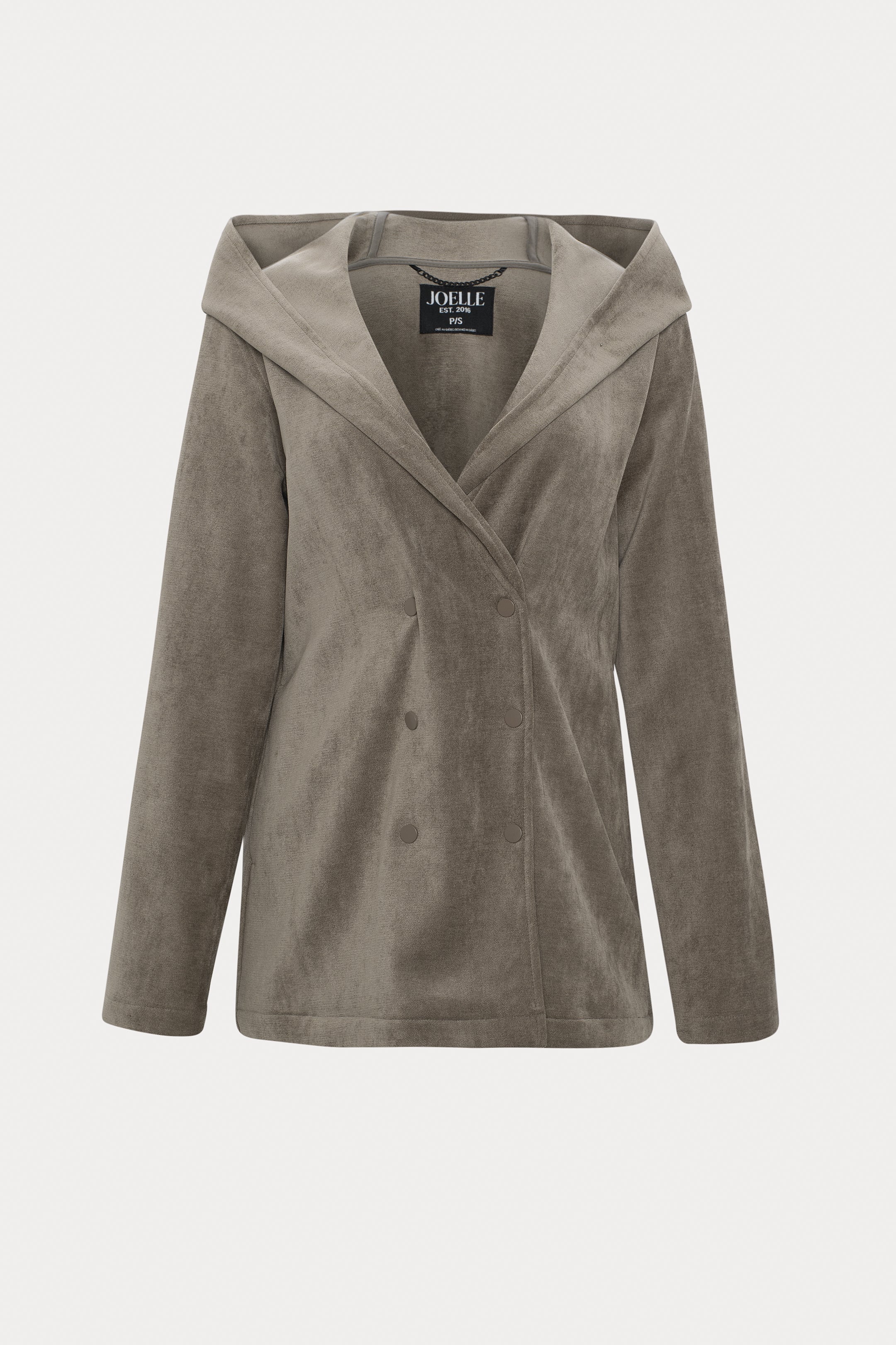 Bekka | Veste brune à capuchon