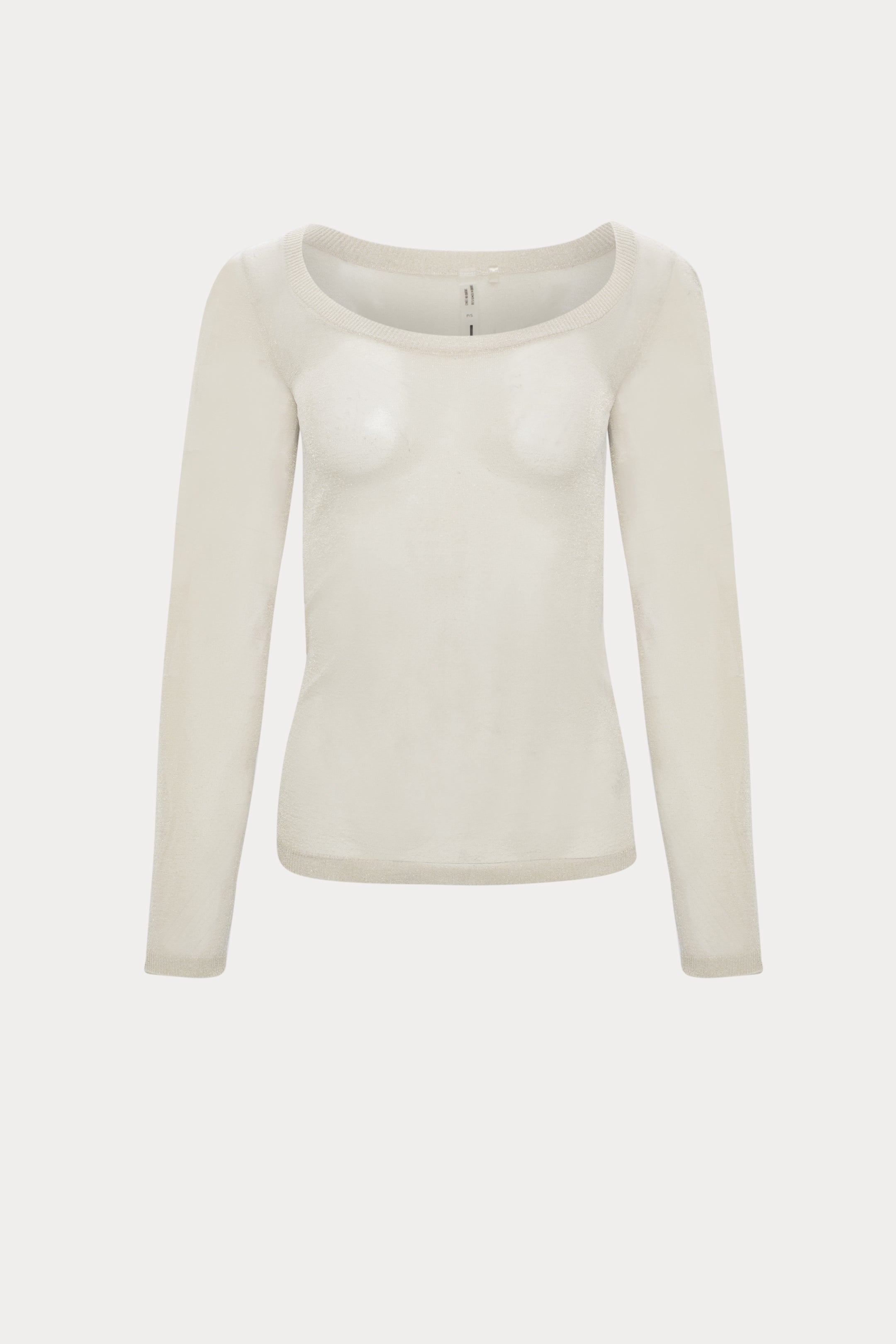 Rory | Chandail beige avec transparence