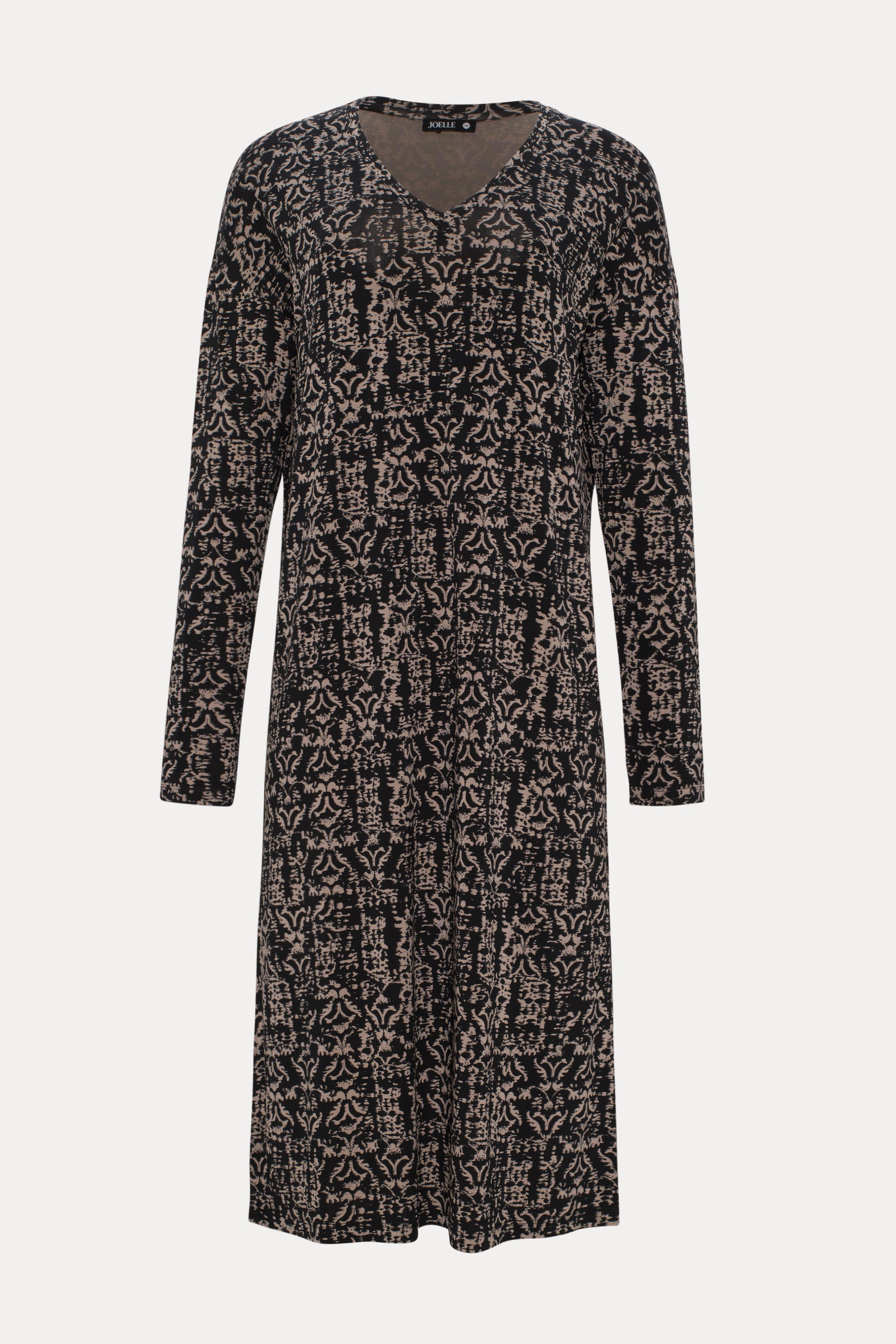 Cody | Robe midi noire et beige