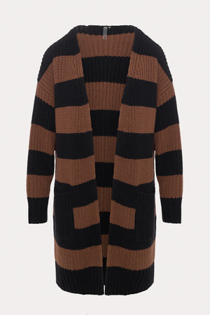 Celine | Long cardigan à rayures