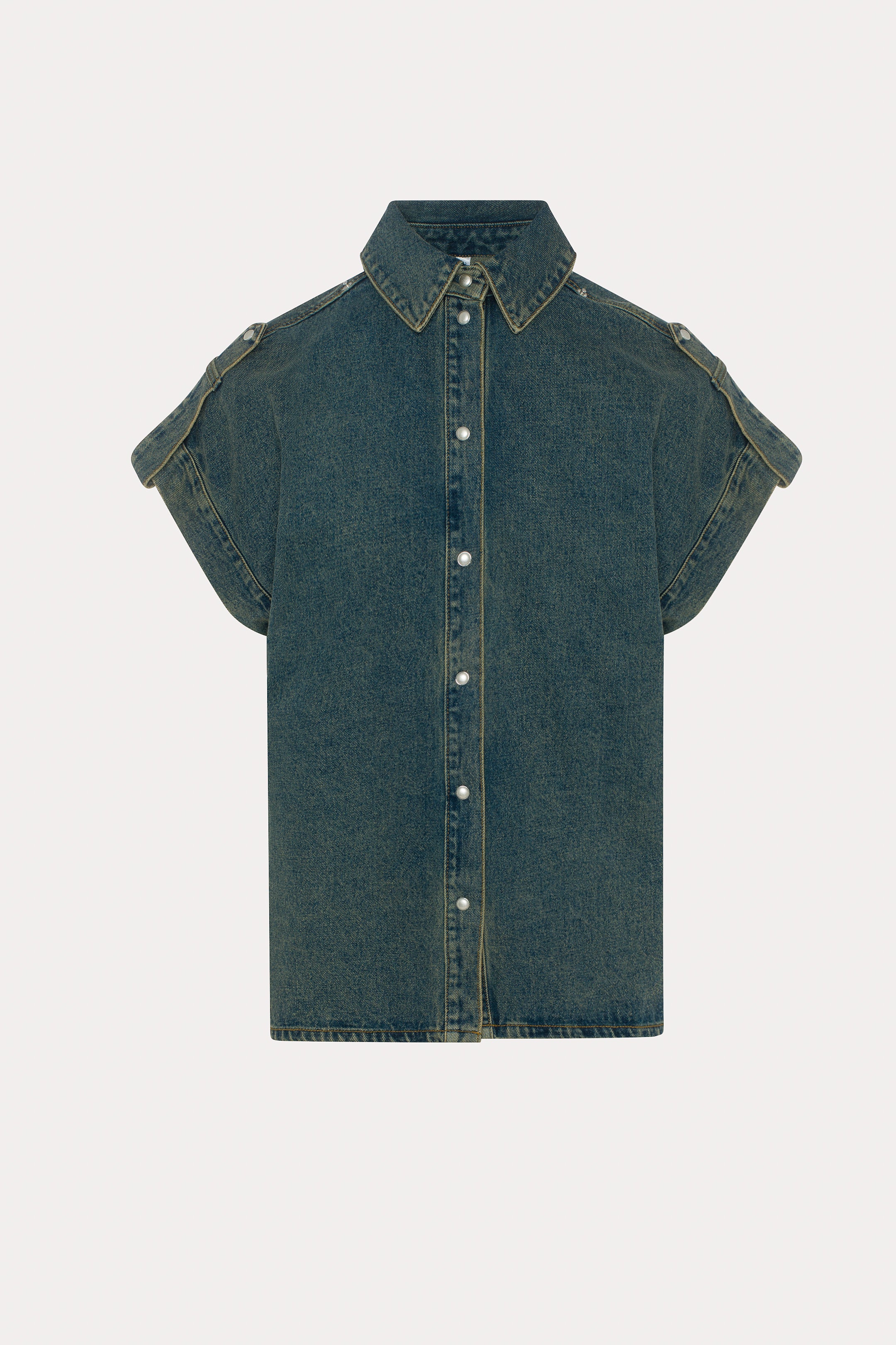 Tatiana | Chemise bleue en denim