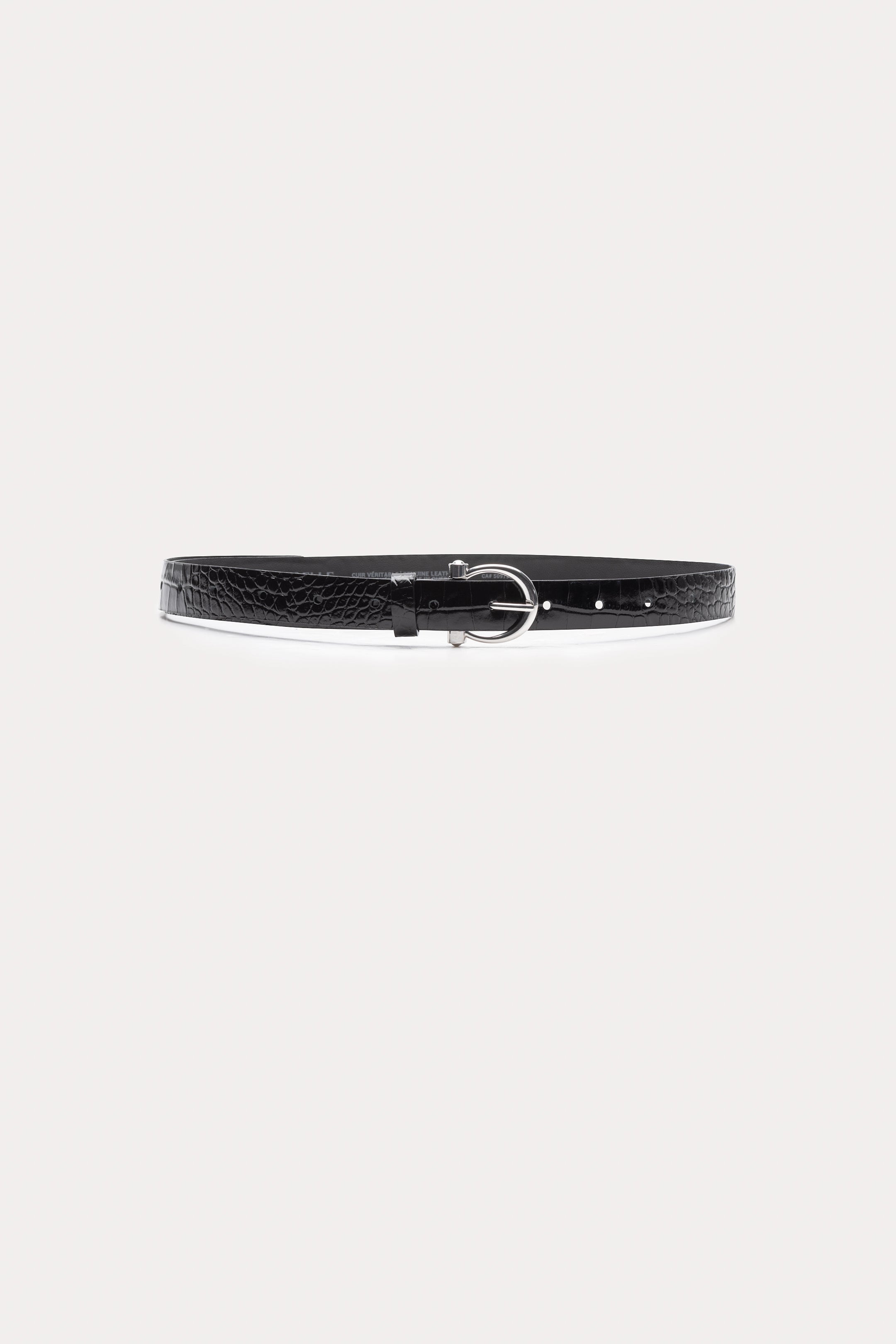 Voltaire | Ceinture noire en cuir