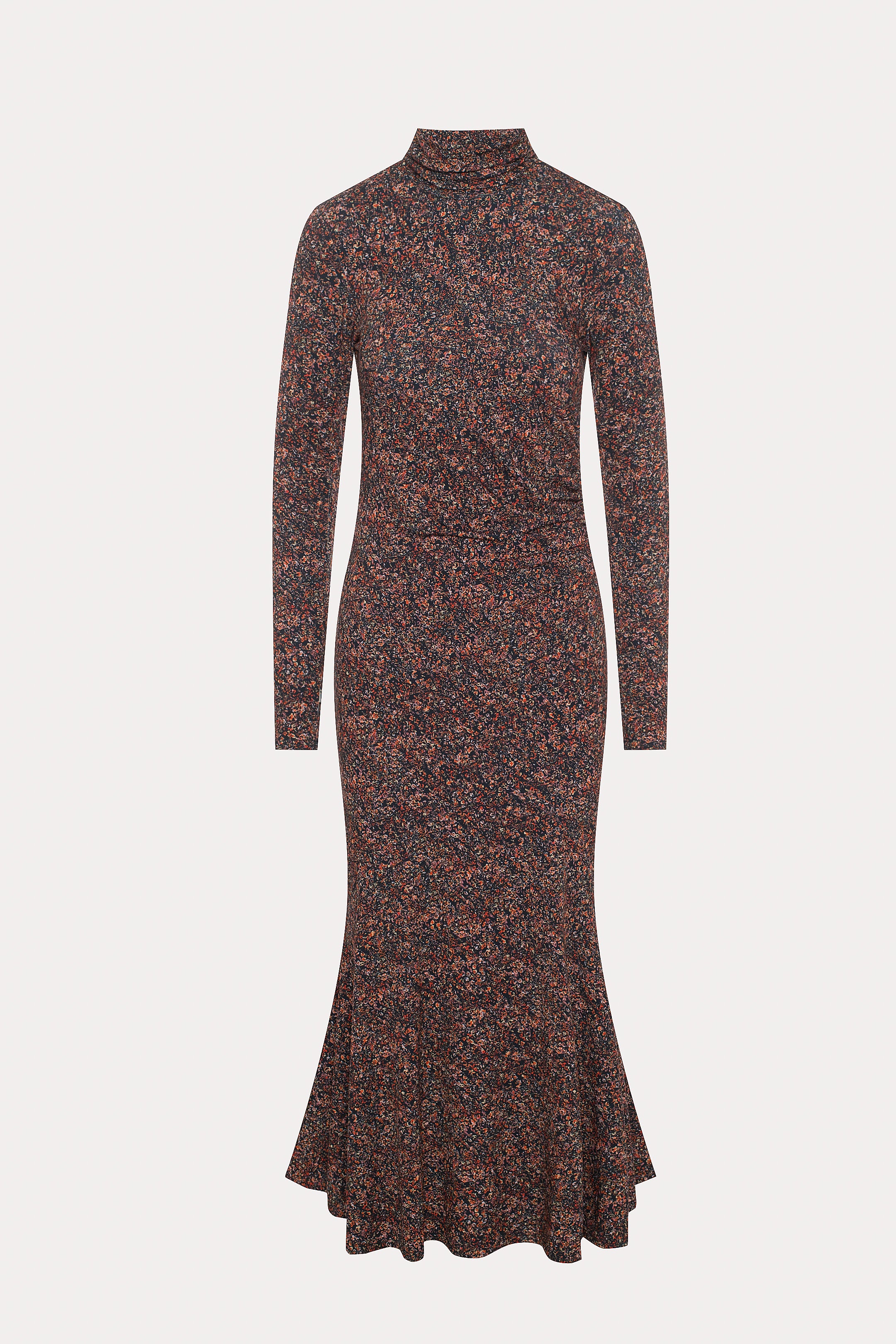 Josephine | Robe noire florale