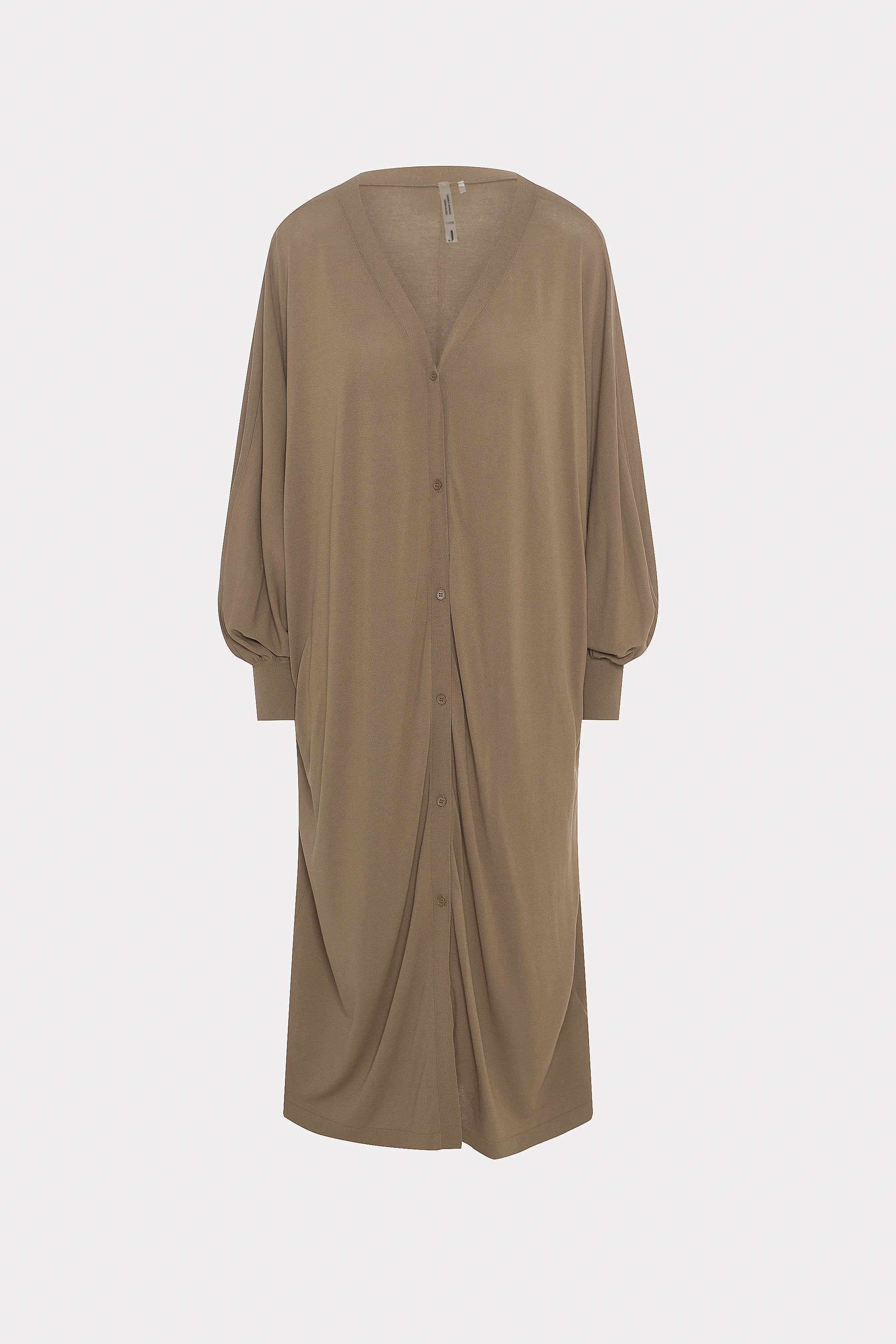 Lesley | Long brown cardigan