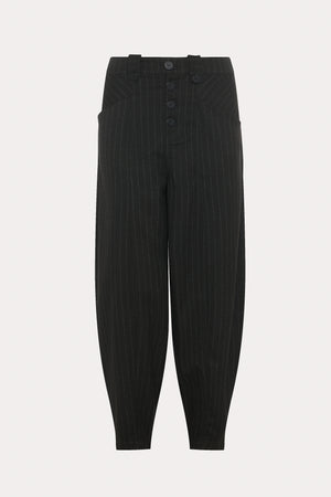Gavin | Pantalon noir à rayures