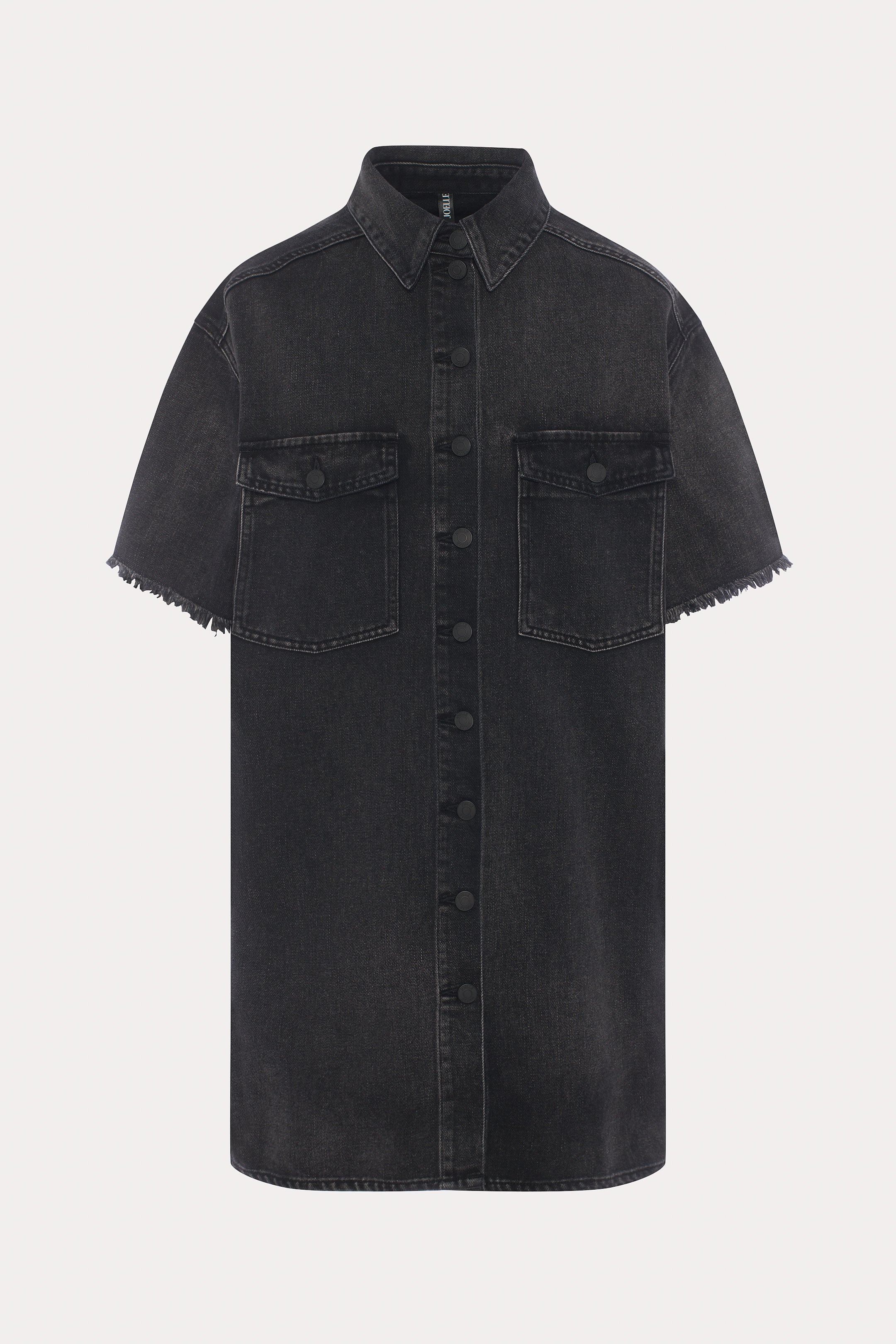 Marcia | La robe-chemise noire en denim