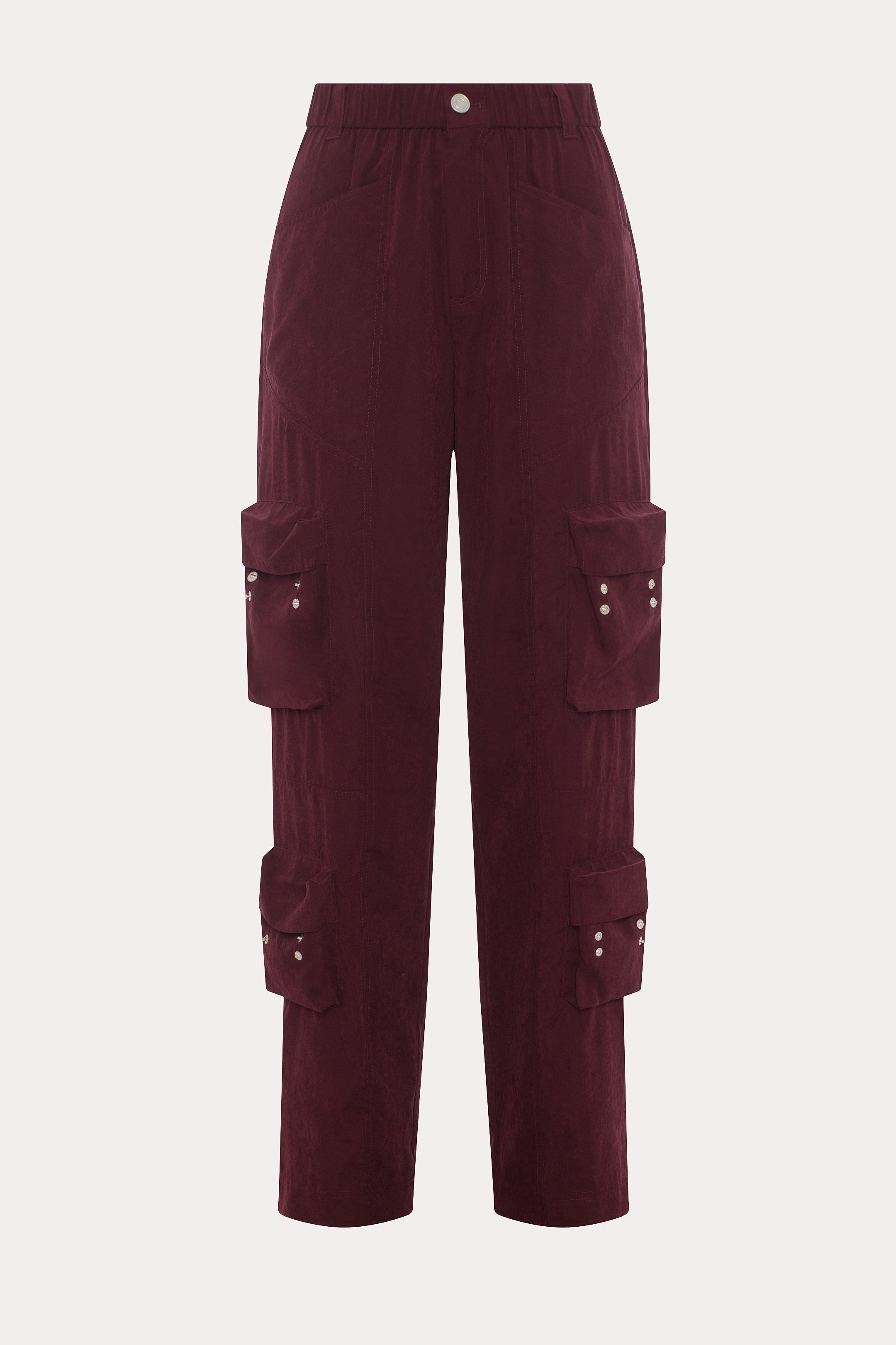 Gisele | Pantalon cargo prune