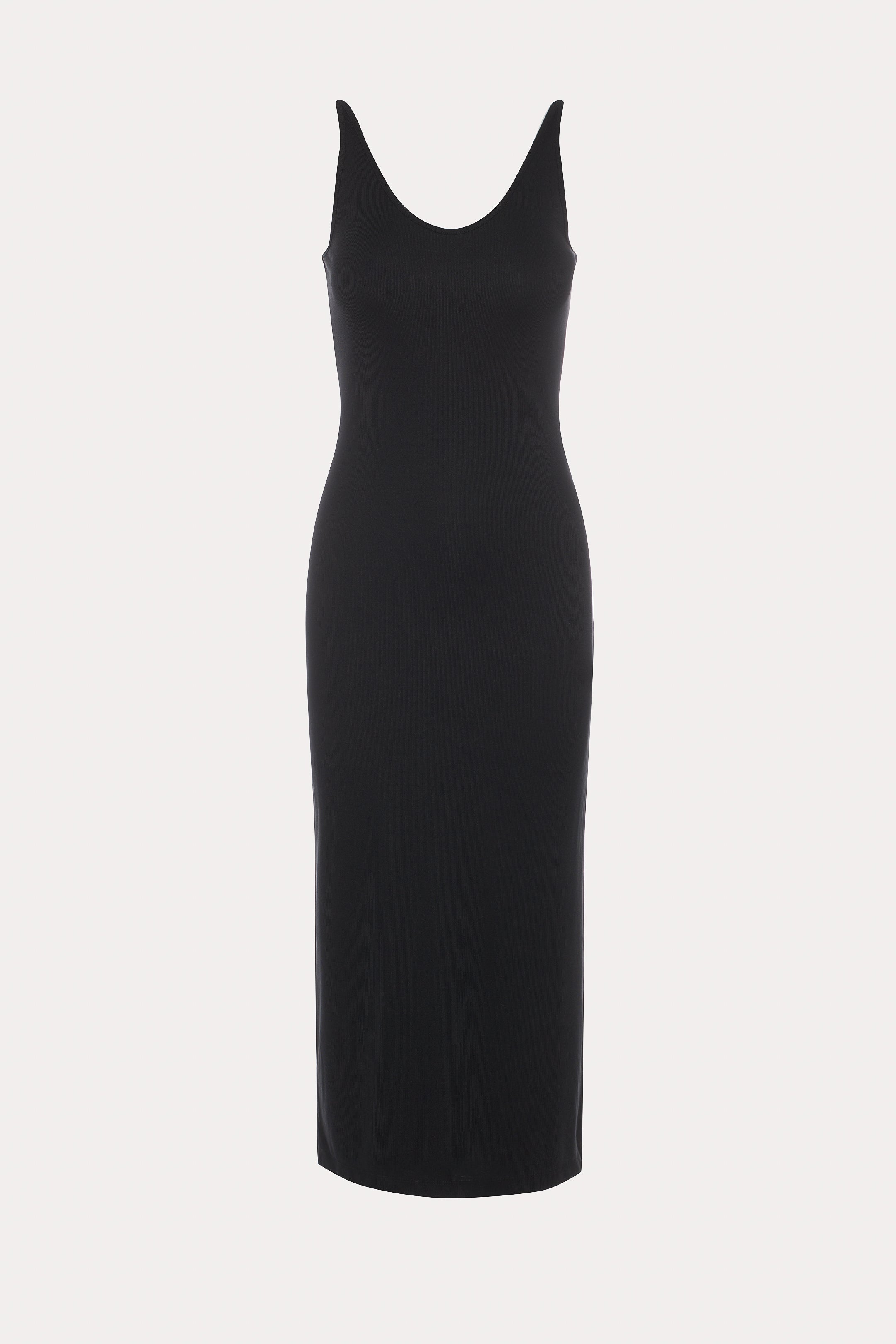Marley | Robe longue noire à bretelles