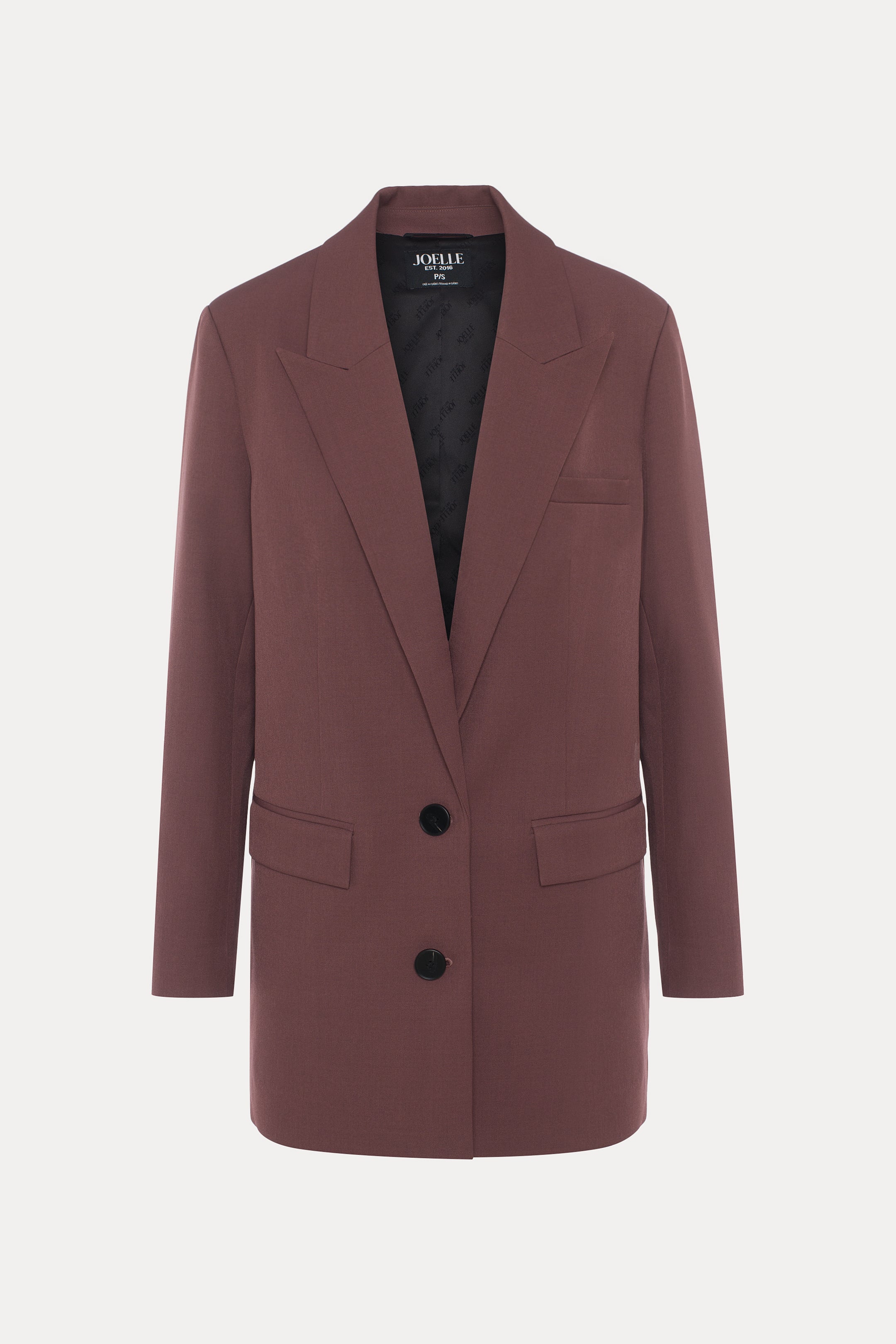 John | Burgundy loose boxy blazer