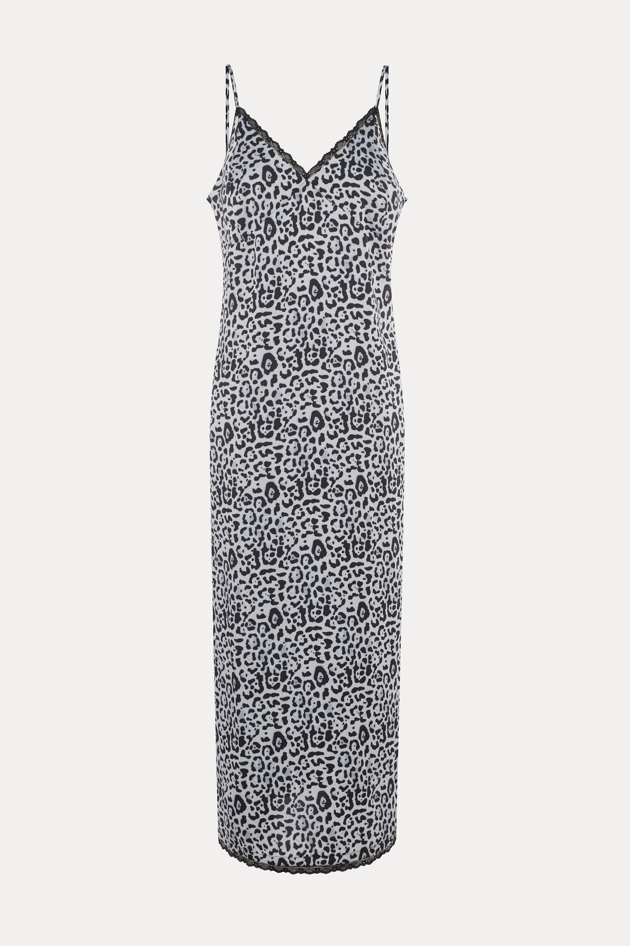 Bronx | Blue Leopard Maxi Dress