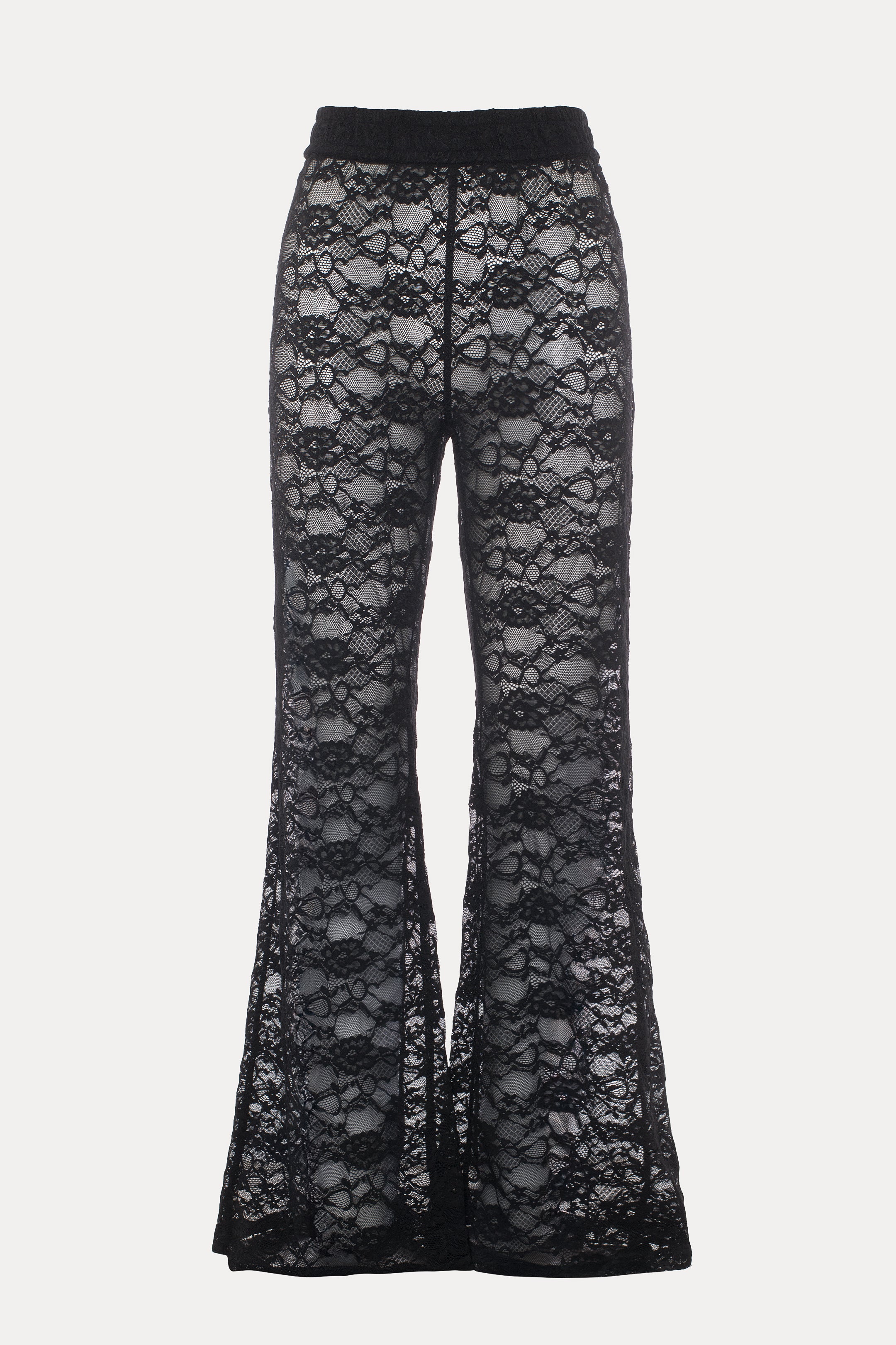 Lopez | Pantalon noir en dentelle