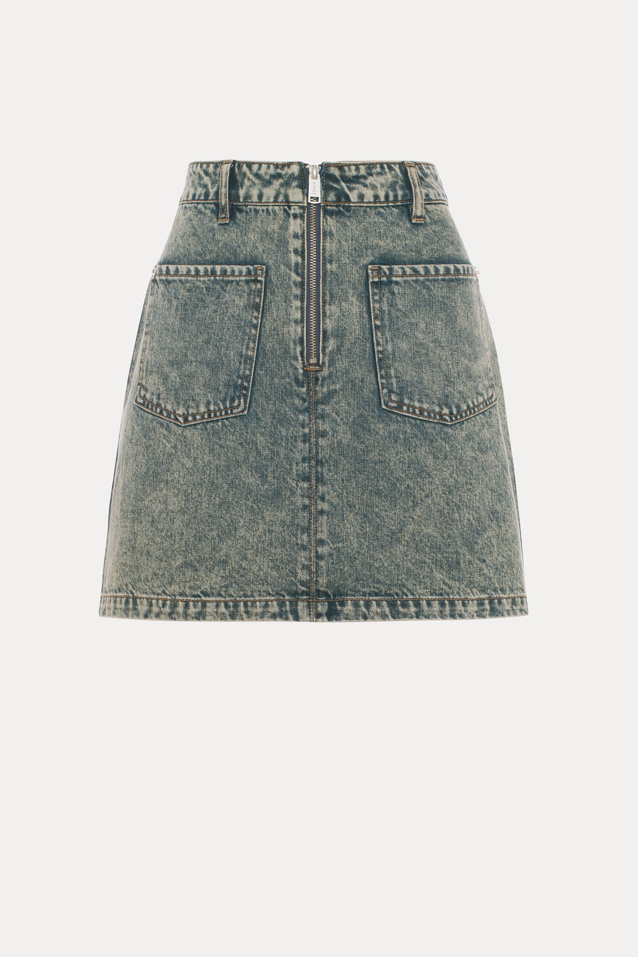 Wilfred | Jupe courte en denim bleu délavé