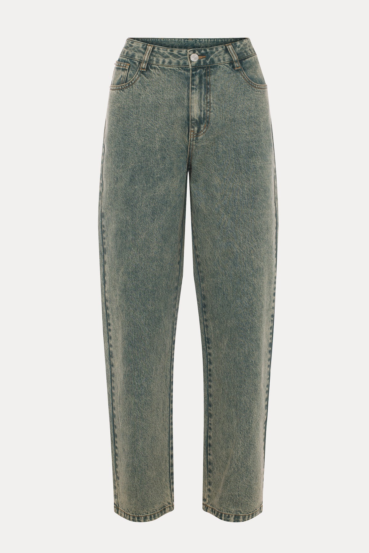 Haru | Jean ample bleu délavé