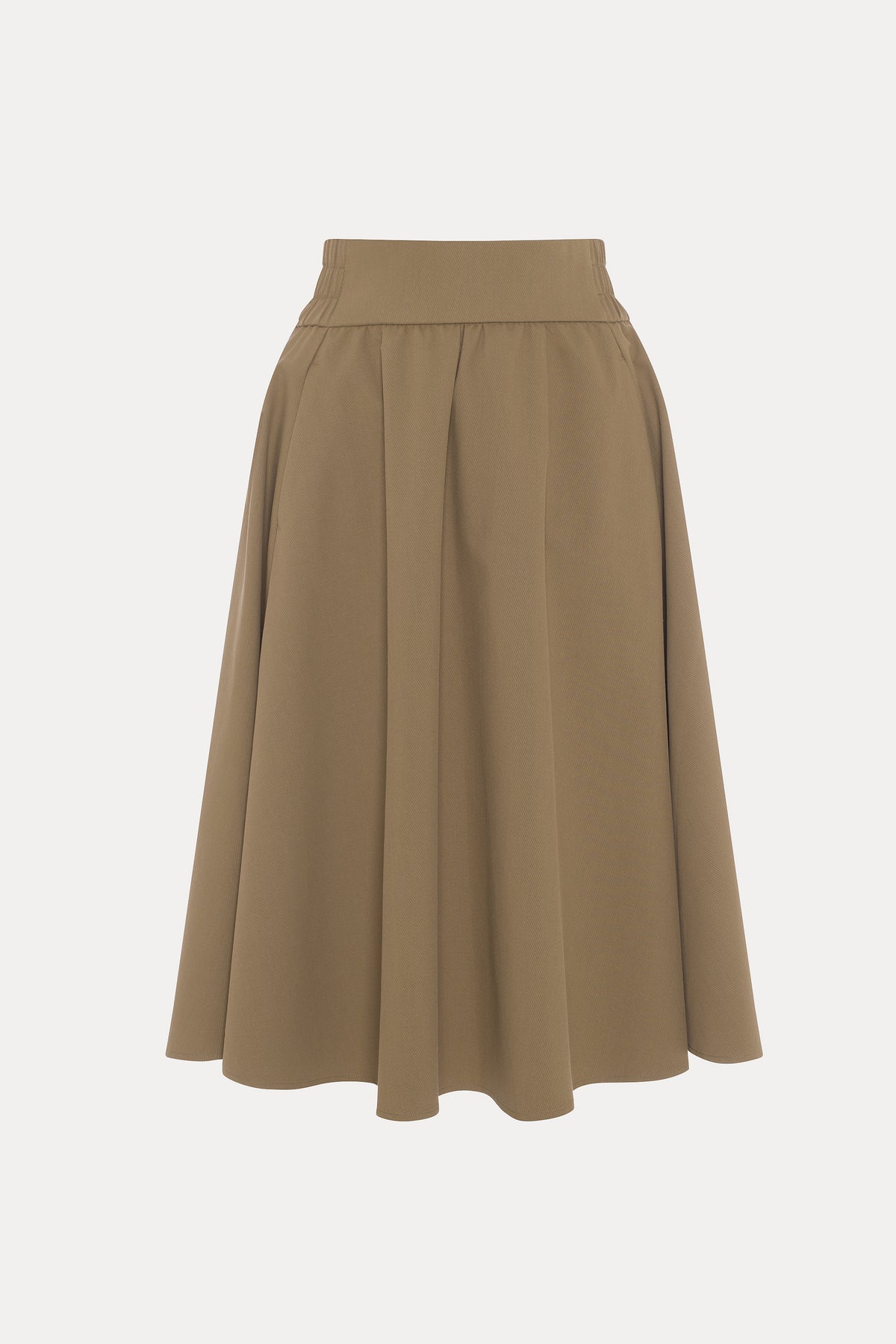 Prass | Jupe circulaire vert kaki