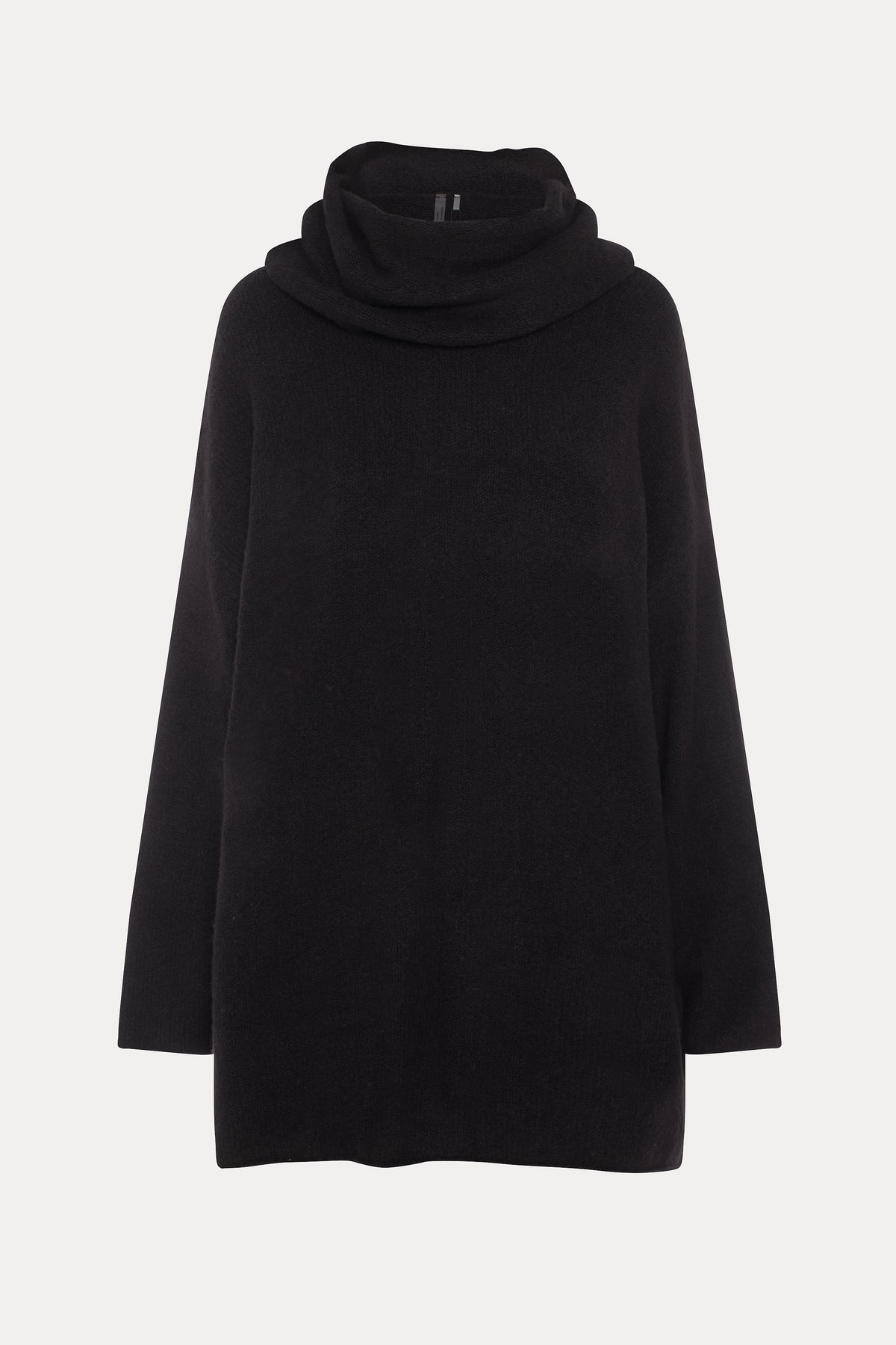 Robin | Robe noire à col tubulaire