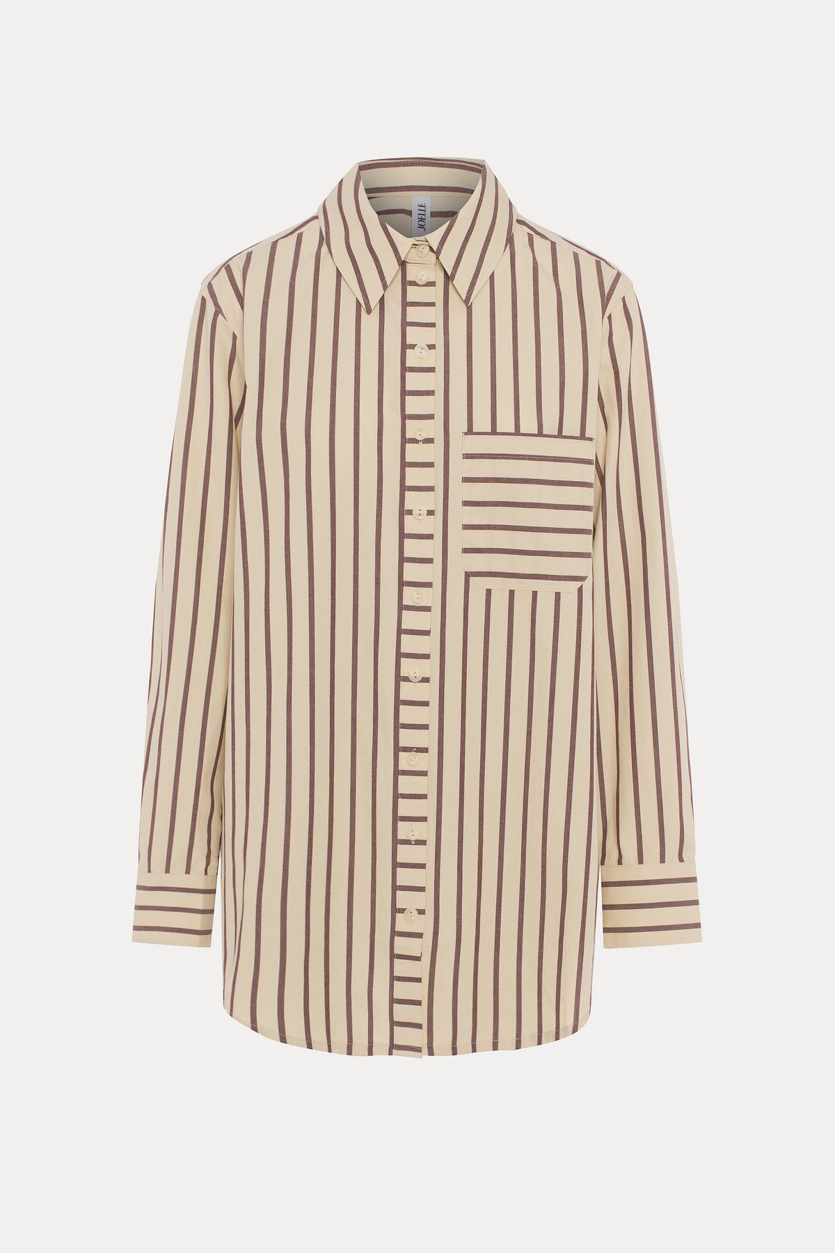 Billy | Chemise beige ample à rayures