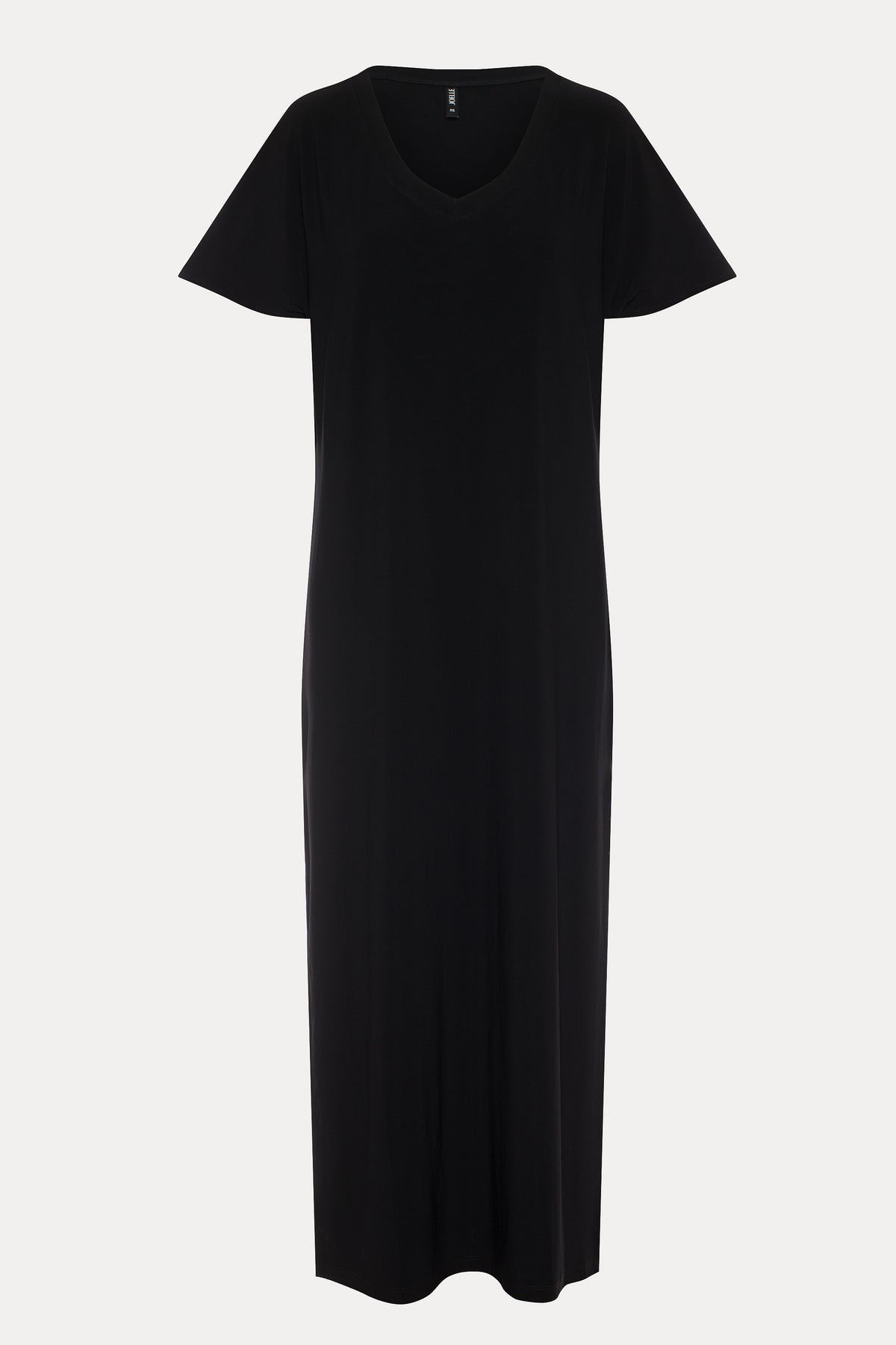 Caroline | Robe longue noire à fentes
