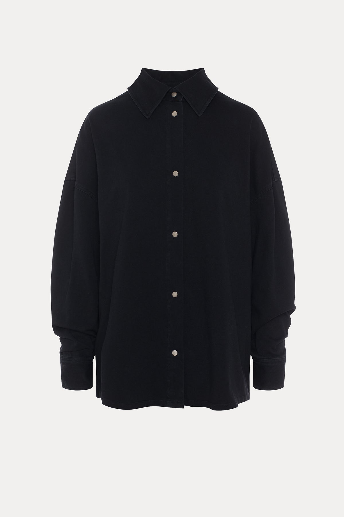 Ashley | Chemise ample noir délavé