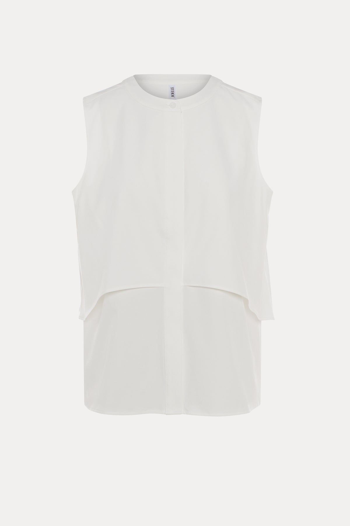 Joyce | Chemise crème sans manches à volants