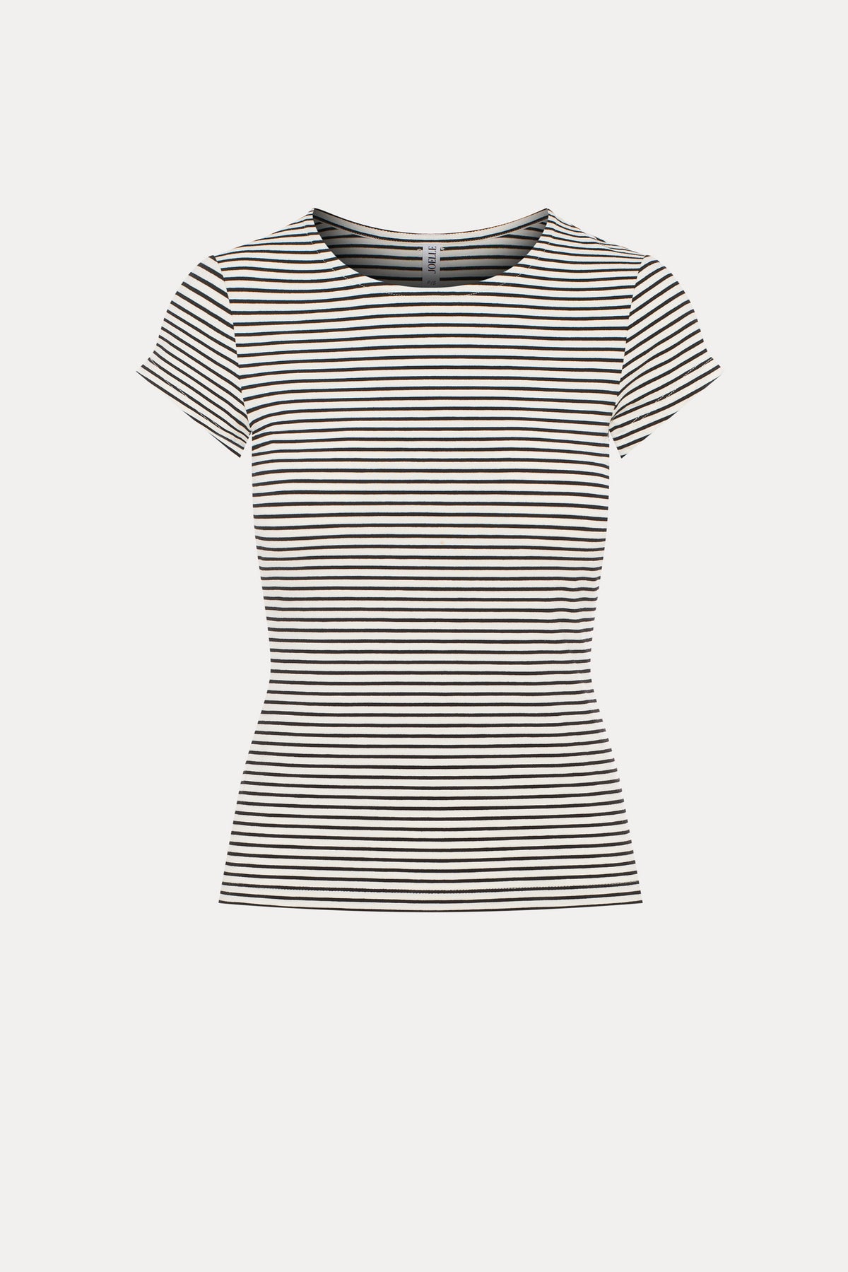 Bela | T-shirt blanc à rayures noires