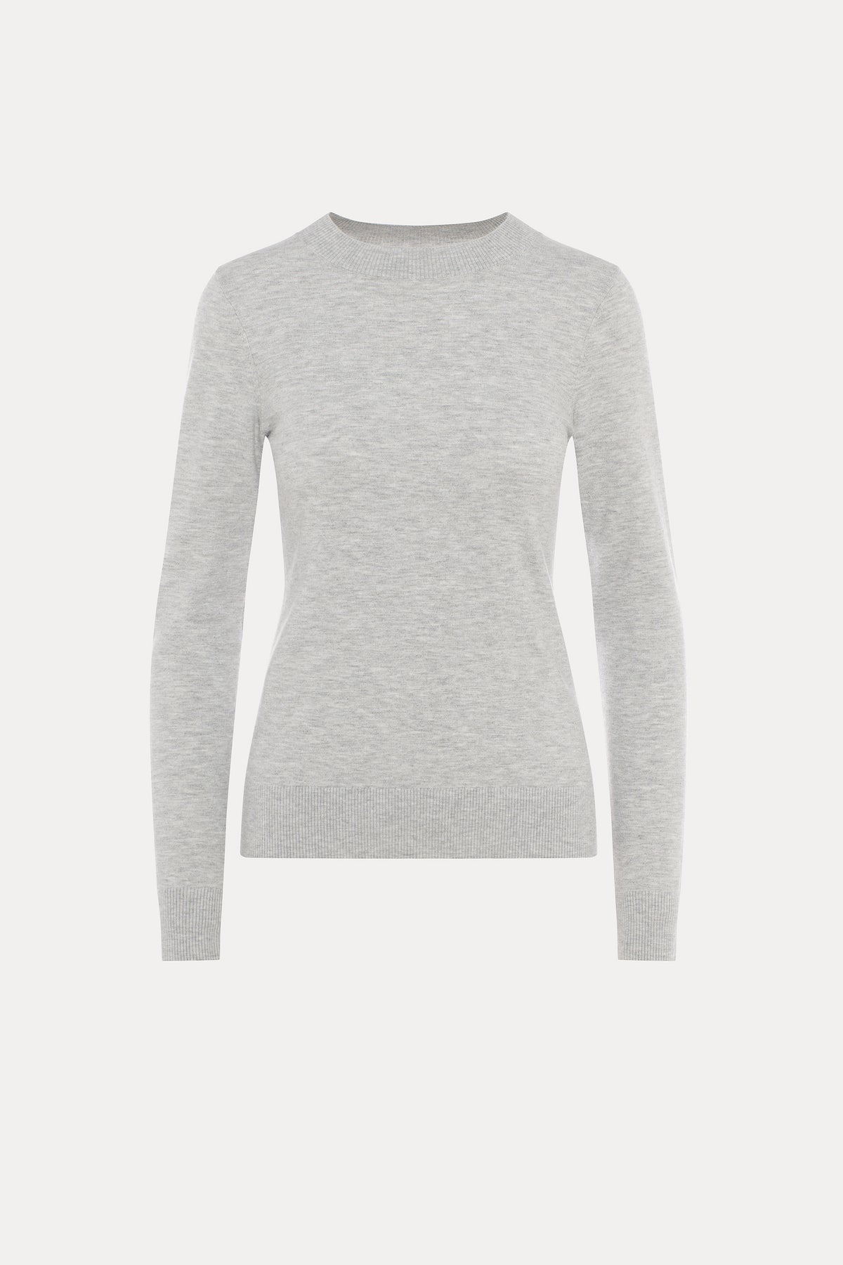 Clarice | Chandail en maille gris chiné