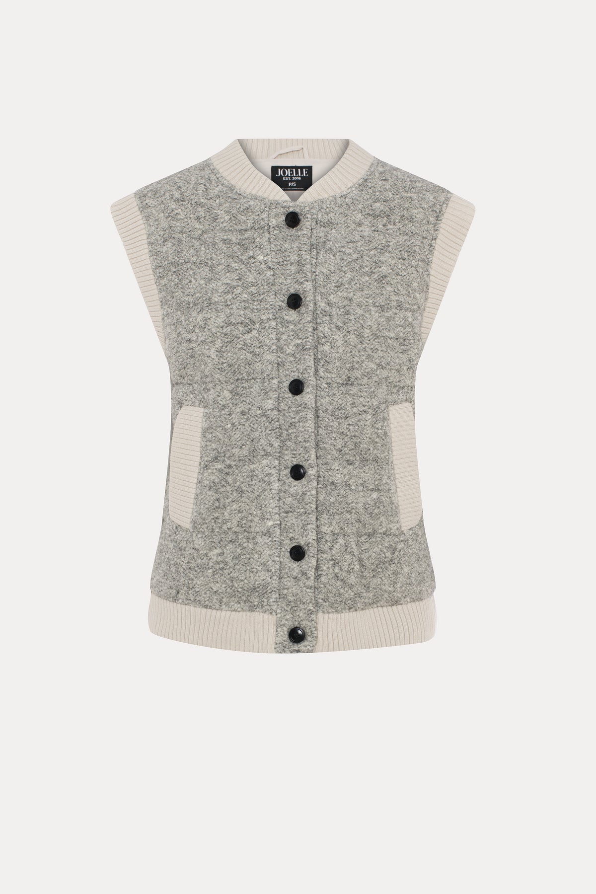 Tony | Gilet matelassé gris
