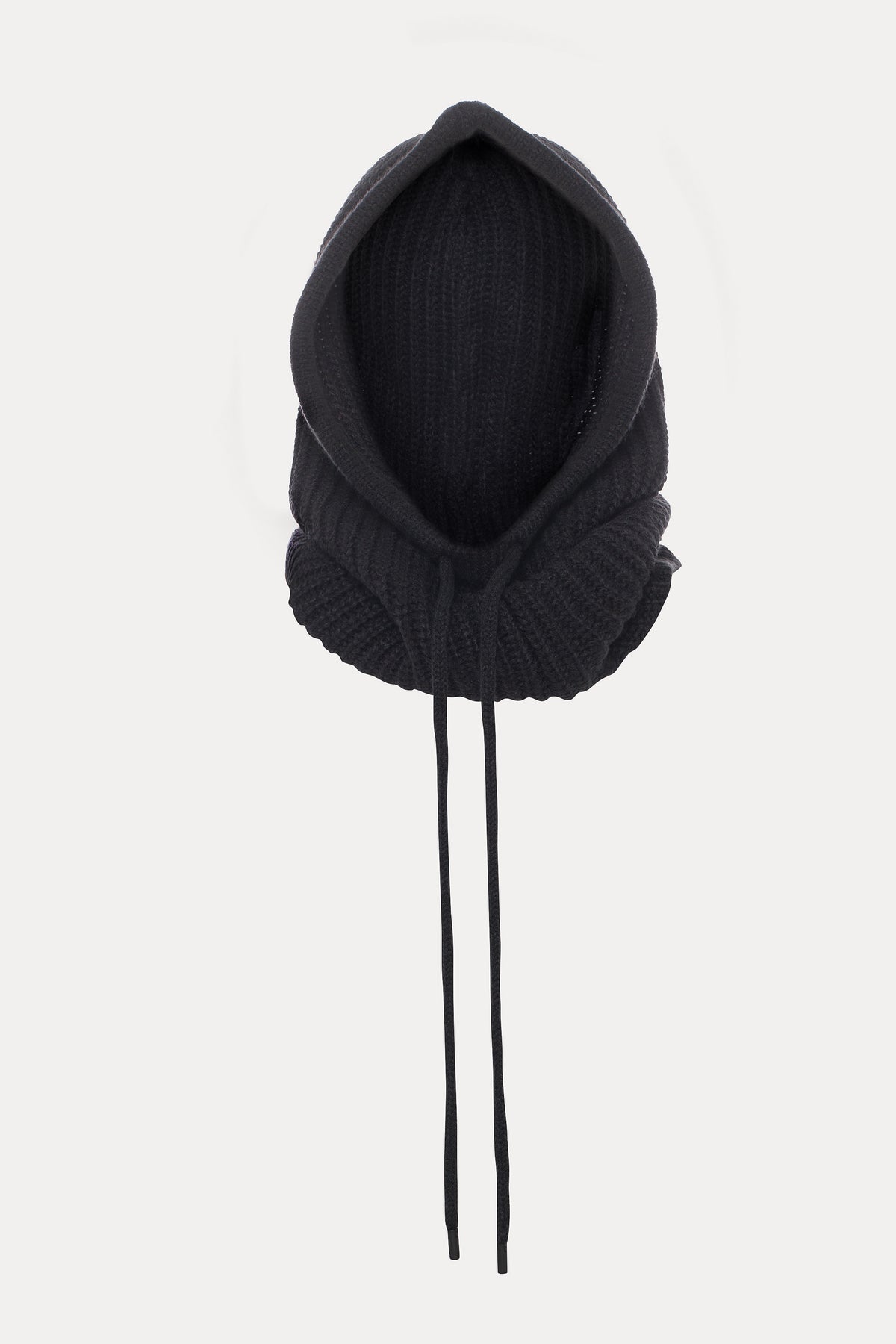 Effie | Cagoule côtelée noire