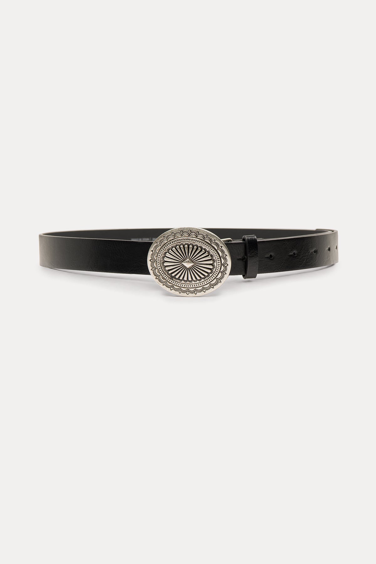 Benedicte | Black medallion belt