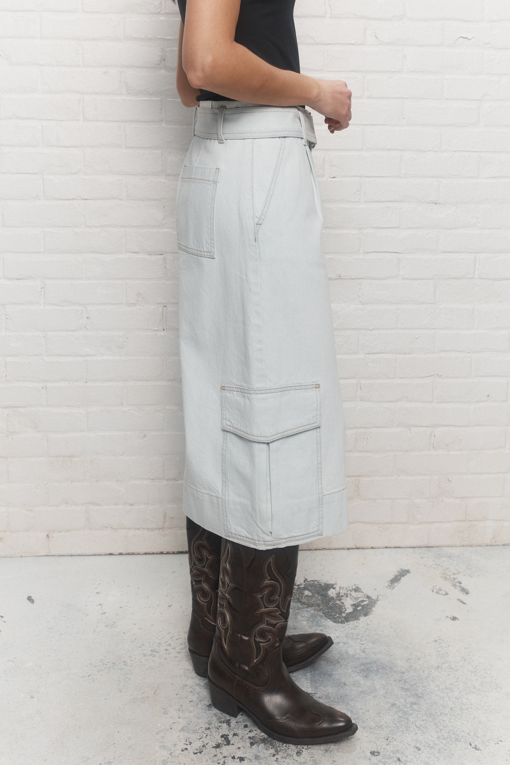 Kyo | Short denim bleu pâle délavé