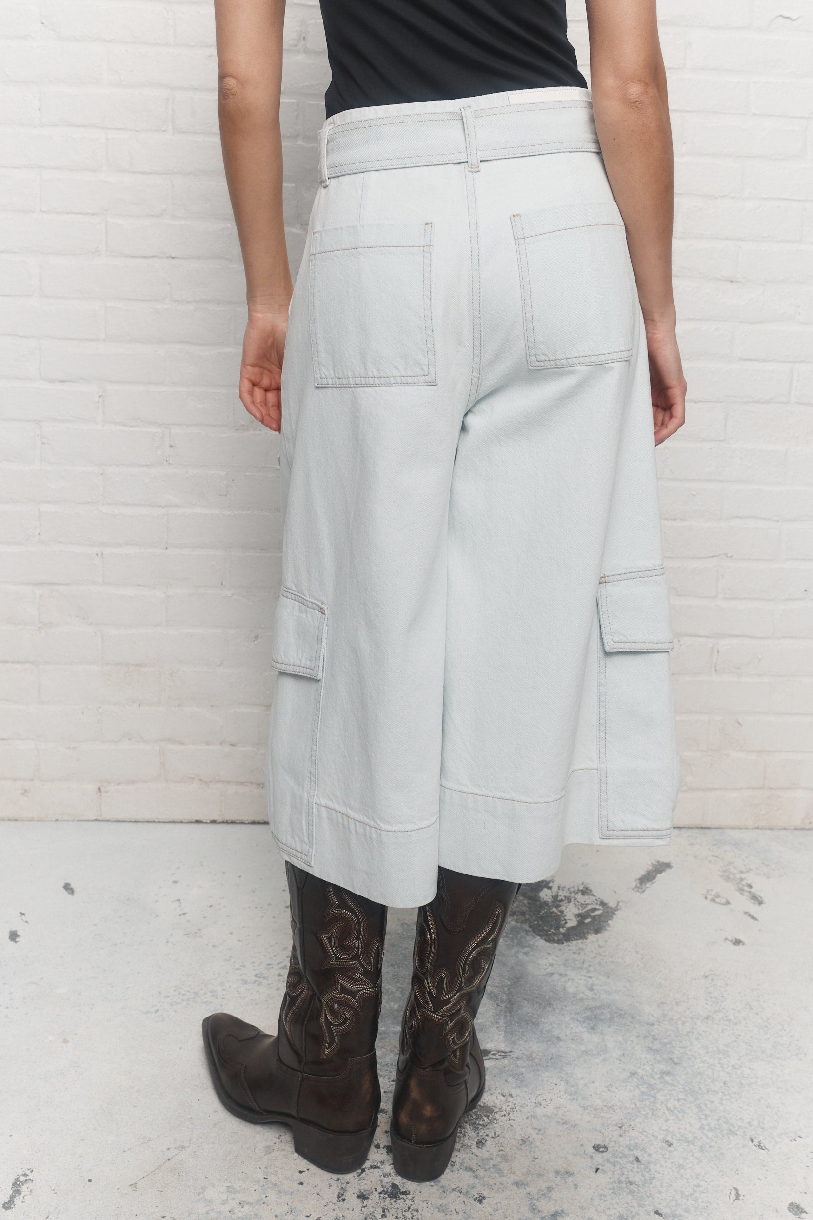 Kyo | Short denim bleu pâle délavé