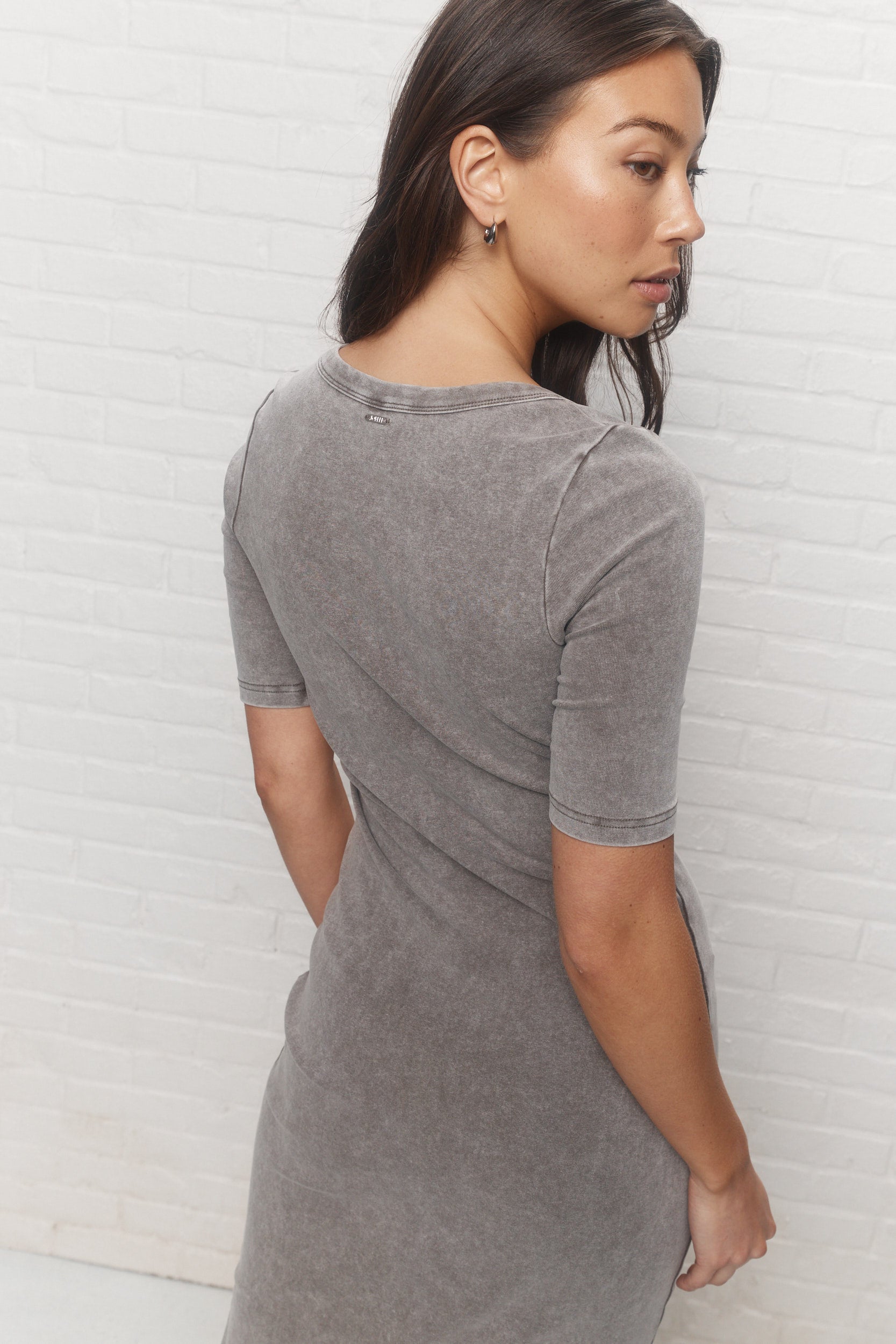 Uma | Washed out grey-green dress
