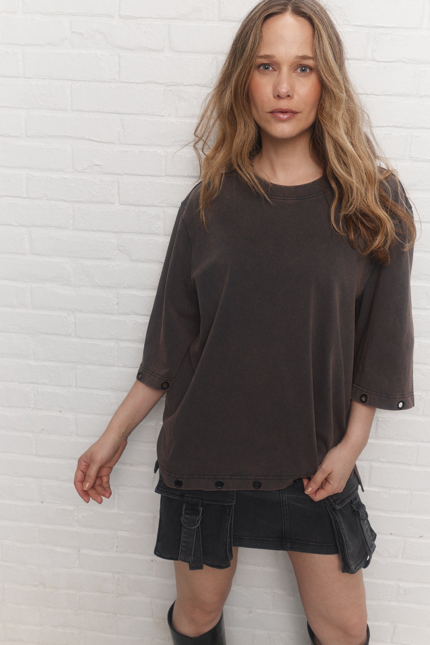 Orion T-shirt brun délavé JOELLE Collection