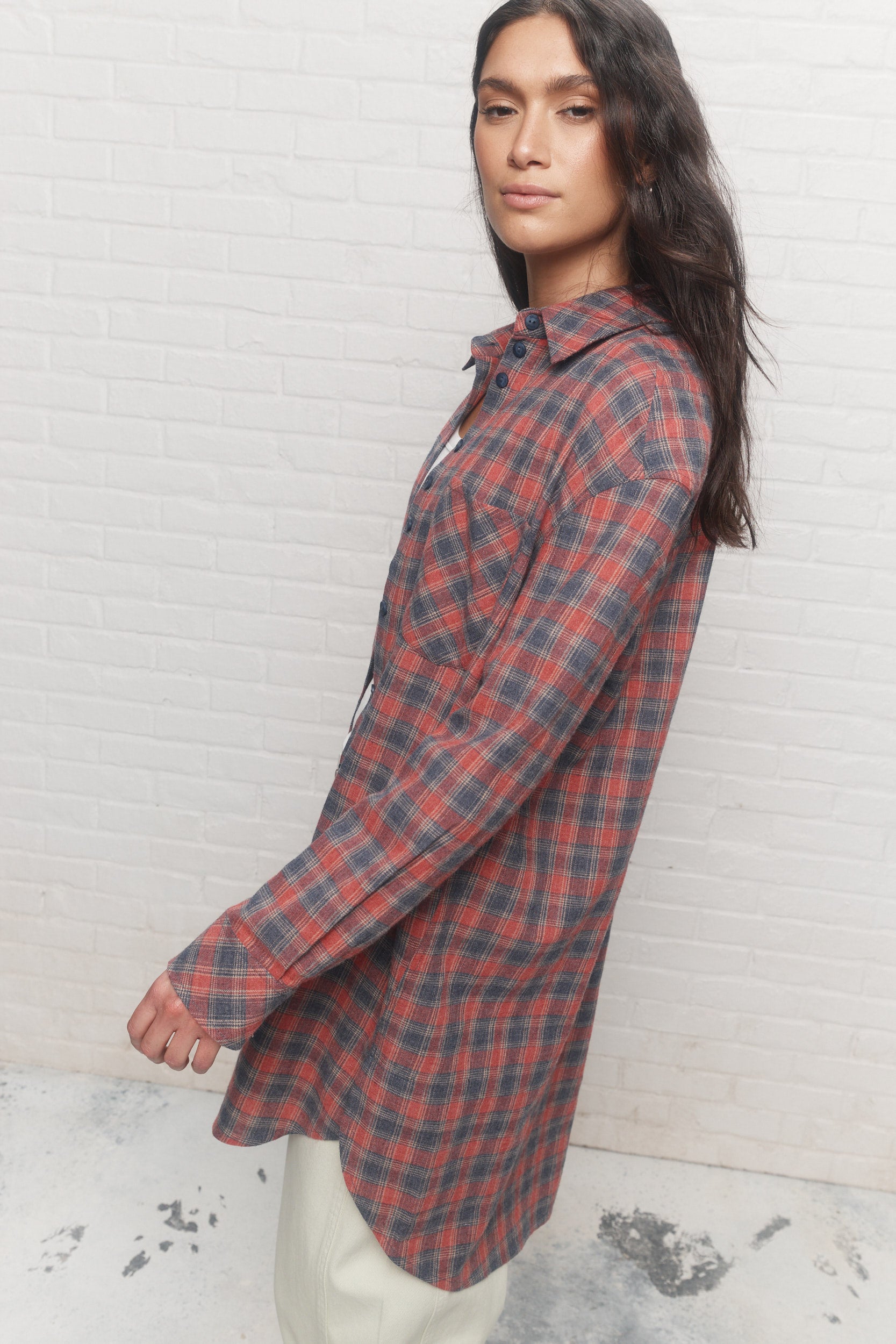 Roe Chemise rouge à carreaux JOELLE Collection