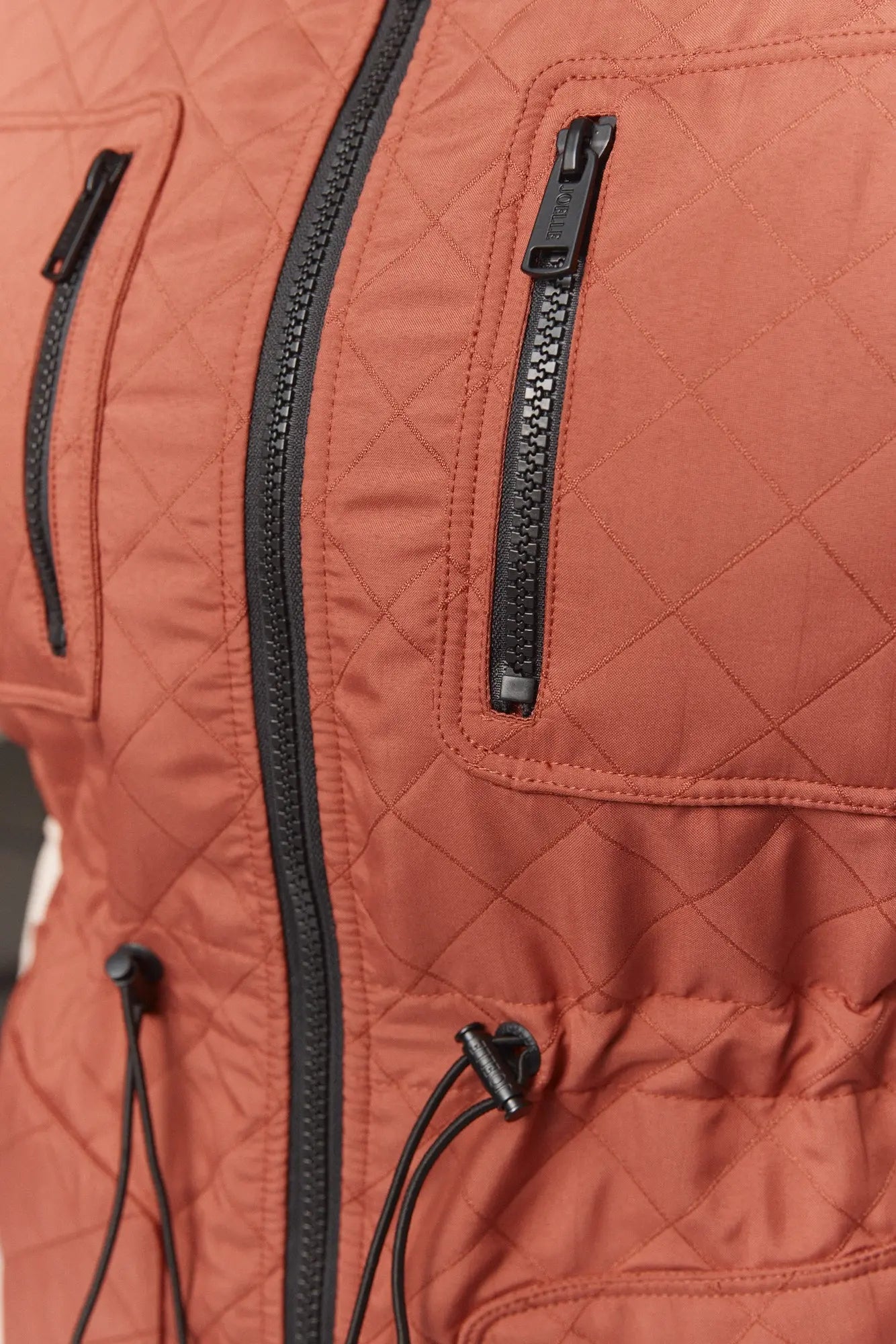 Veste marron taille ajustable matelassée | Cornellia JOELLE Collection