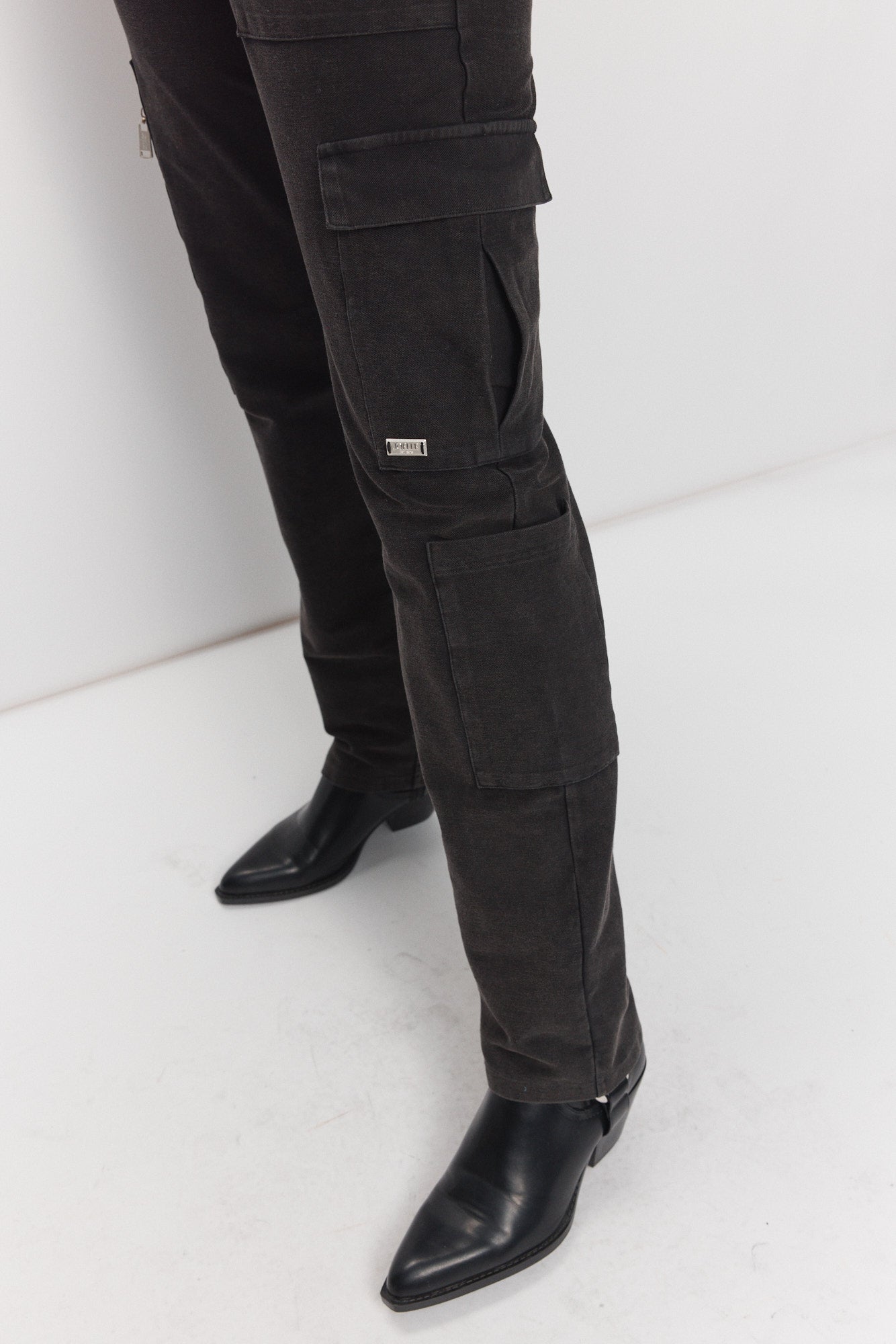 Pantalon gris tie-dye cargo style militaire | Pat JOELLE Collection