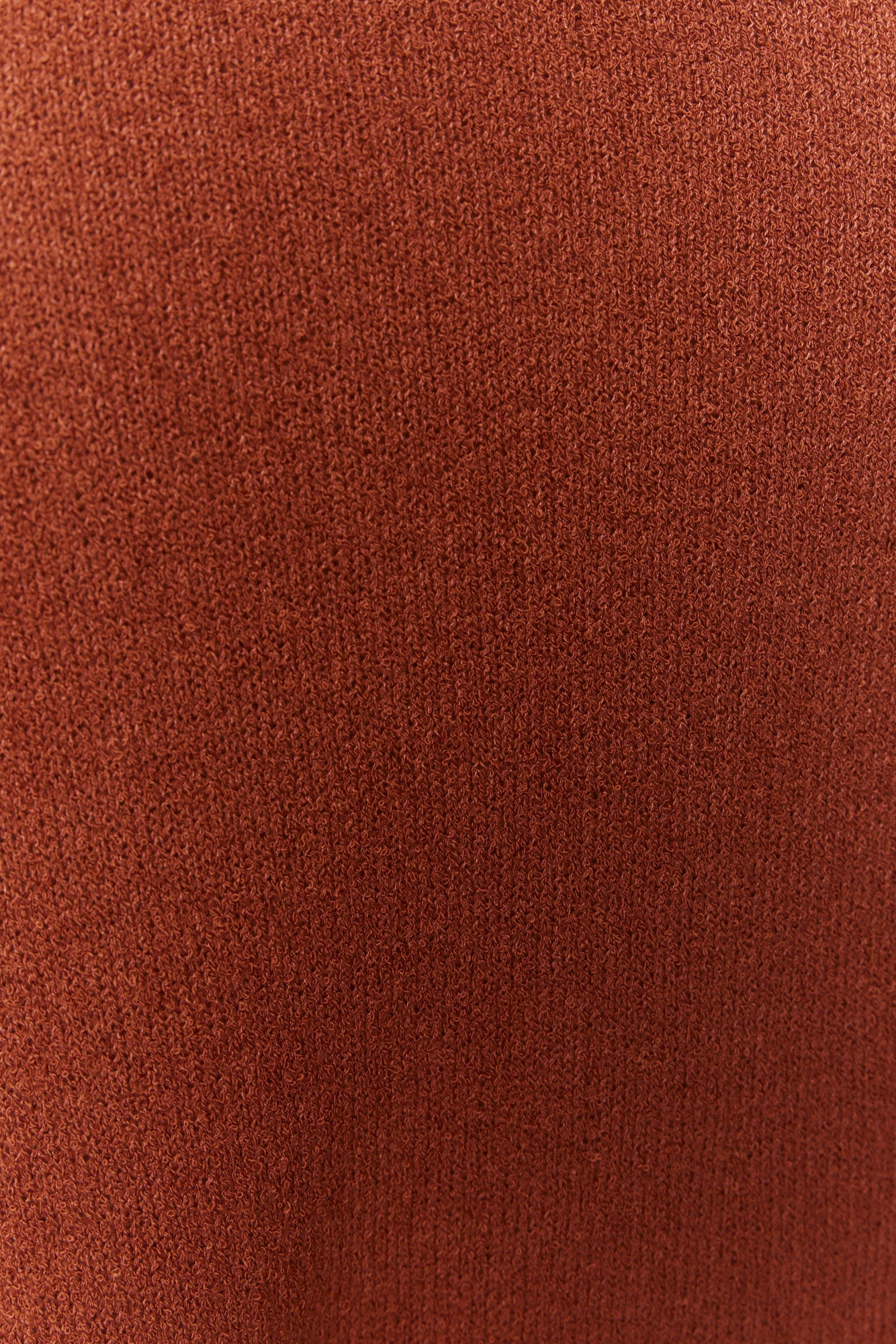 Chandail marron-rouge en tricot | Solange