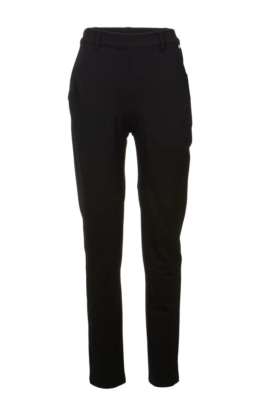 Pantalon noir textur pour femme Tinny JOELLE Collection