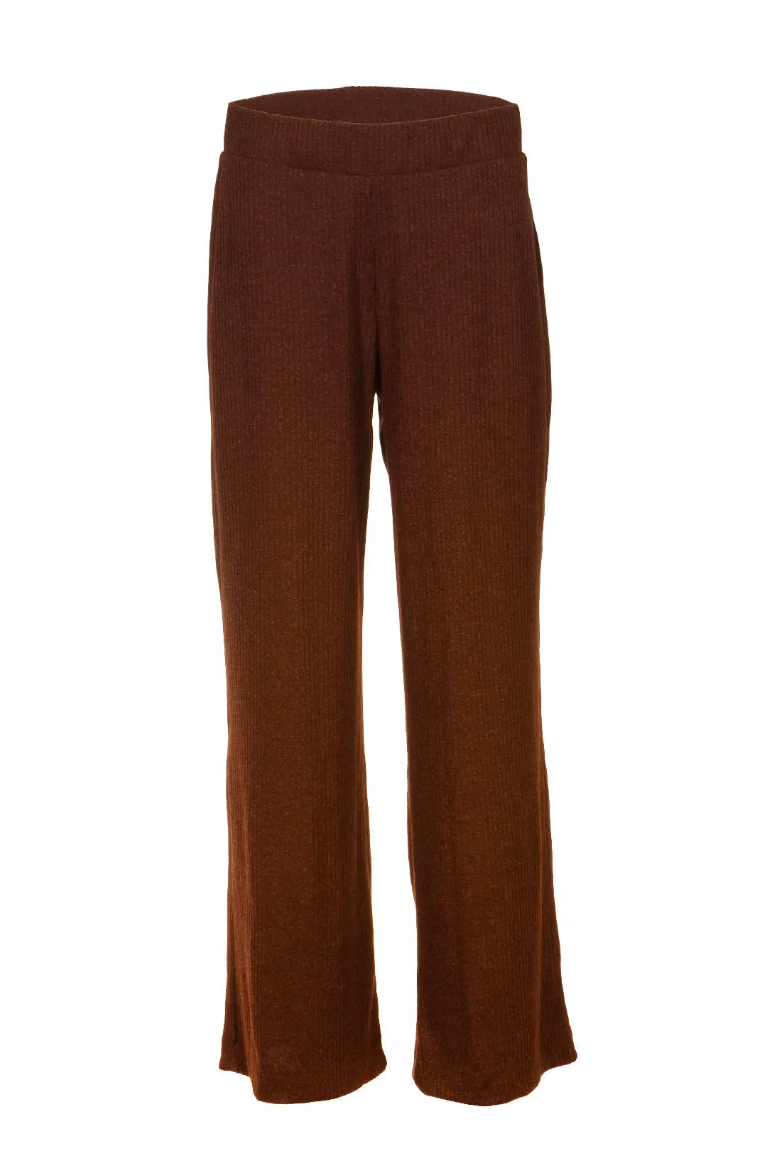 Pantalon détente marron texturé | Belle JOELLE Collection